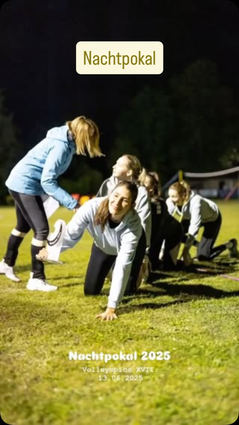 Nachtpokal
Es werde Nacht und die Flutlichter werden angeknipst! Unser Nachpokal findet seit Jahren am Freitagabend statt und erfreut sich mit jedem Jahr auch größerer Beliebtheit.
#volleympics #nachtpokal #turnier