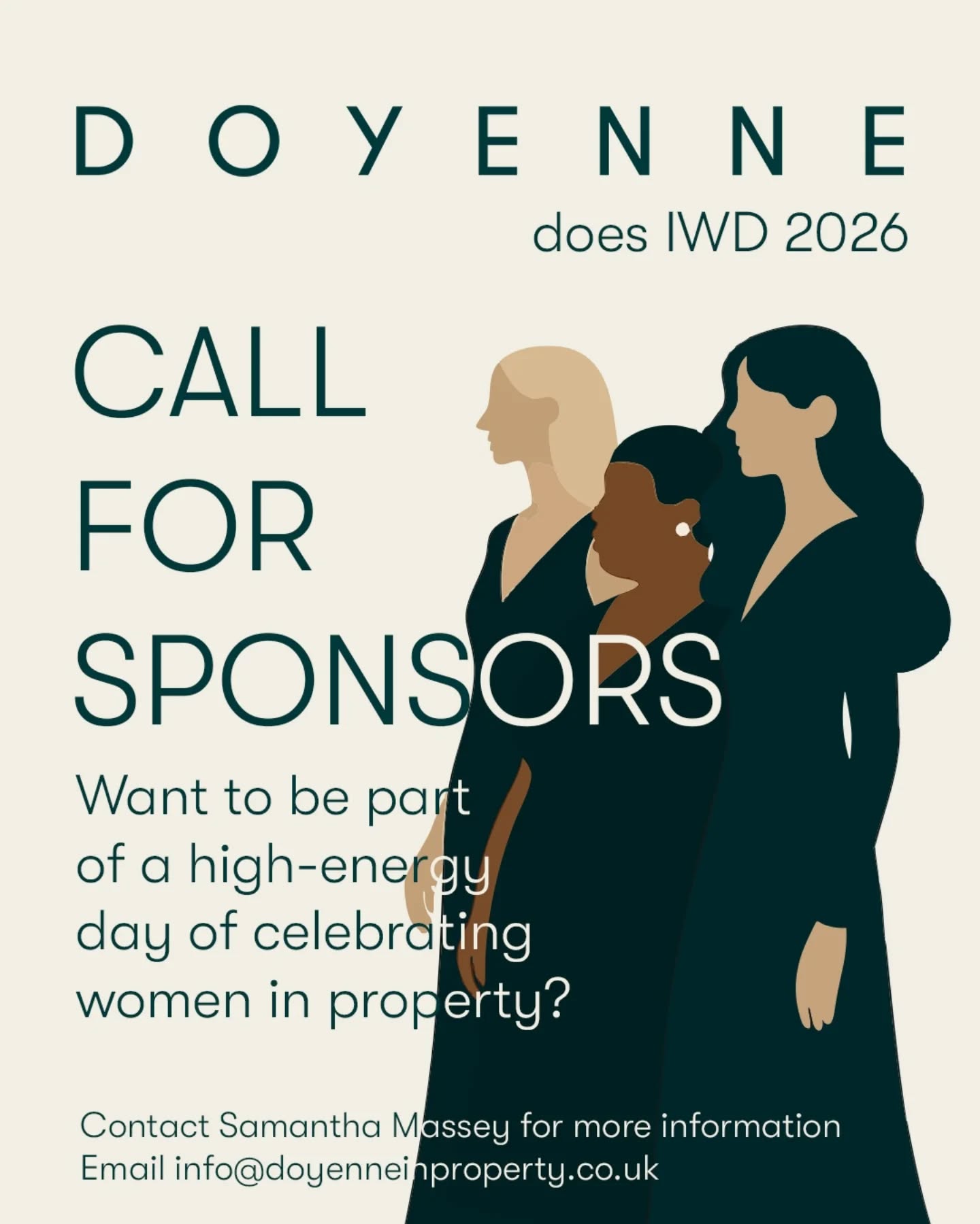 Sponsors Wanted
We’re gearing up for the 4th Doyenne Does IWD Conference & Awards and it’s a BIG one.
We’re celebrating 10 years of Doyenne in 2026.
This landmark event champions women working in the leasehold sector and brings together voices from across the industry for a day of empowerment, connection, and celebration.
Want to get involved?
We're now open for sponsorships, a chance to align your brand with a powerful, growing movement driving change in property and leasehold.
💼 Be seen.
📣 Be heard.
🙌 Be part of something meaningful.
DM us or email info@doyenneinproperty.co.uk to request the sponsorship pack.