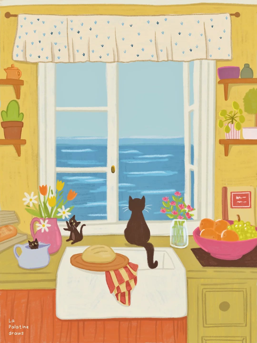 Summer view ✨🏝️
Je pars quelques jours à l'aventure en Allemagne et en Autriche, si jamais vous passez commande pendant ce temps vos commandes partiront à mon retour fin août ☀️ #lapalatinedraws #lapalatineboutique #summer