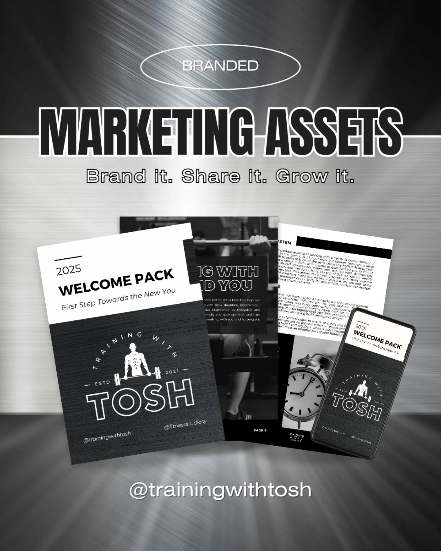 💡 Exciting project in the works!
I’m currently working with @trainingwithtosh a personal trainer who’s passionate about sharing his knowledge of the fitness industry, supporting his current clients, and reaching new ones. Together, we’re creating the ideal set of brand collateral including e-books, downloadable plans, social media graphics and promotional materials tailored to his goals.
If you’d like to give your business the same professional edge, I can help you design branded assets that showcase your expertise and connect with your audience.
✨ Consistent. Professional. Impactful.
📩 Get in touch to create materials that work for you.