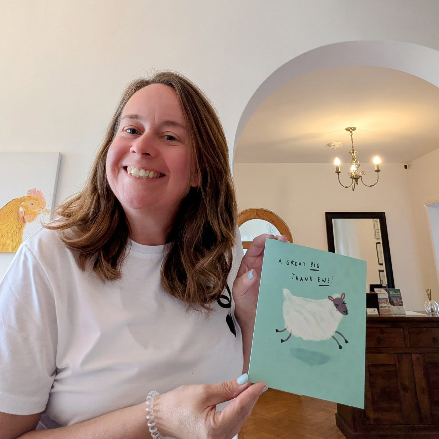 Always lovely to get a thank you card in the mail 💕
"thank you for a lovely stay, we really enjoy staying with you and especially your great breakfasts.
See you next year
Sandy & Mike"