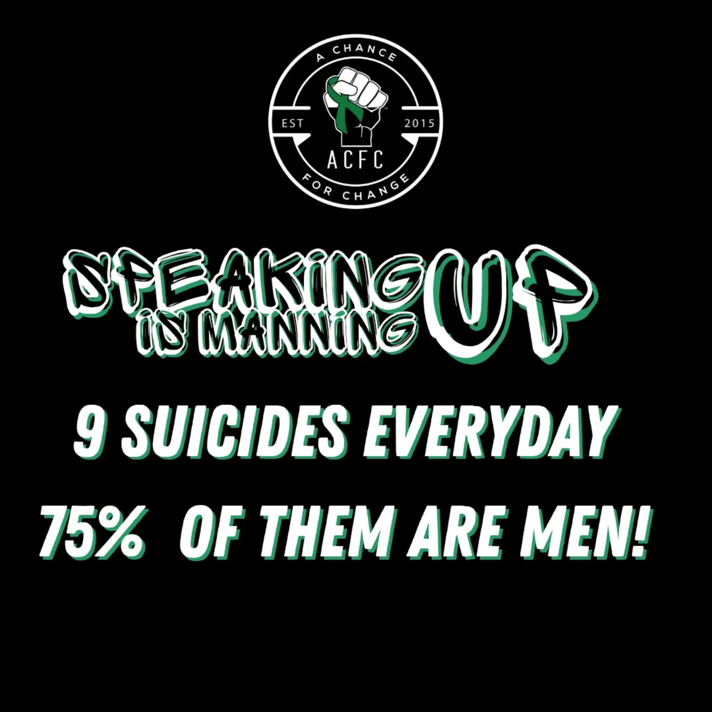 Just a little reminder to look out for the MEN in your lives. Reach out, message, call, and even rock up if you think something is off. A lot of us are doing it tough, and it's often the brothers we least expect that need us. It's better to make that call and check in than receive a call you've lost another brother! Speaking up is manning up 💚 #SPEAKINGUPISMANNINGUP #MensMentalHealth #MentalHealthMatters