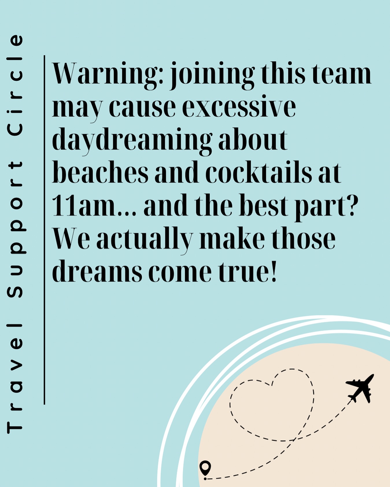 ⚠️ Warning: joining this team may cause excessive daydreaming about beaches and cocktails at 11am… and the best part? We actually make those dreams come true 🌴🍹
This isn’t just about travel it’s about freedom, fun, and creating a life you don’t need a holiday from.
We dream it, we live it, and we do it together 💫
So the real question is who’s joining us next? 👀✨
#dreamitliveit #workfromanywhere #travelwithpurpose #teamfreedom