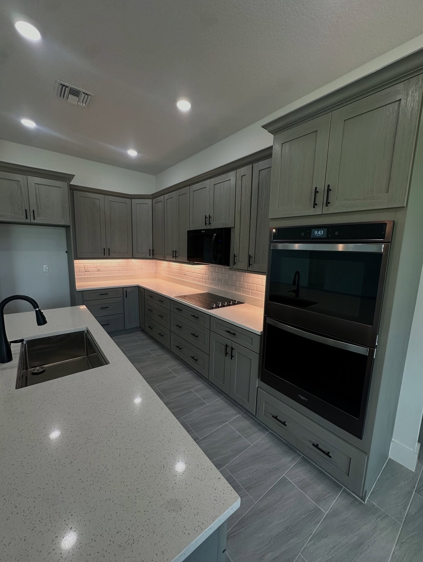 ✨ Culinary dreams come true in this stunning custom kitchen — complete with under-cabinet lighting, sleek custom cabinetry, a double wall oven, and a backsplash that makes the countertops shine. Who else can see themselves cooking here? 🍴💫 🏡❤️
.
.
.
.
.
.
#customhome #treasurecoast #treasurecoasthomes #newconstruction #construction #fortpierce #design #portsaintlucie #customcare #fl #lot #acre #realty #investment #mortgage #homeloan #newhome #hgtv #plmconstructionllc #builder #homedesign #newbuild #homesweethome #homedecor #homedecoration #reelsinsta #housereels #viralreels #explorepage #foryoupage