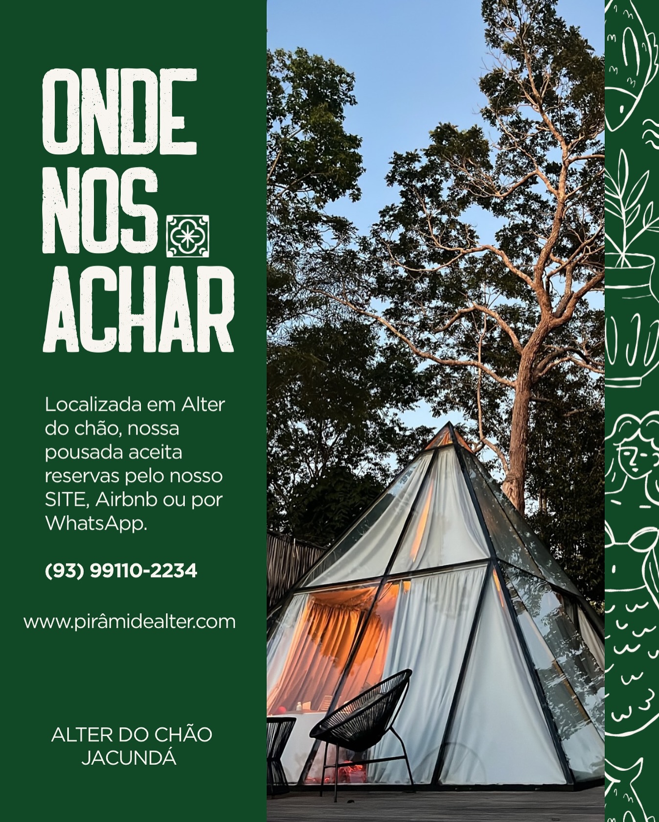 ✨ Sua estadia dos sonhos está a um clique de distância! 💠Reserve diretamente pelo nosso site, Airbnb ou WhatsApp.
www.piramidealter.com