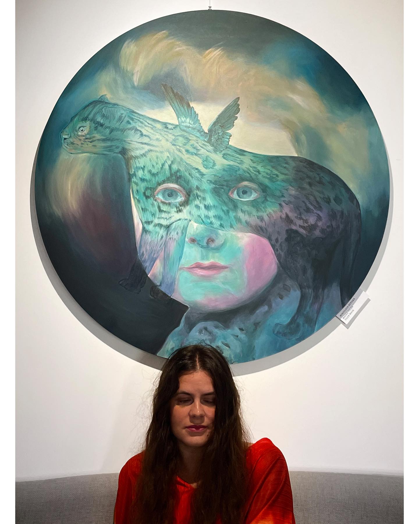 Tiger a ja
#tiger #leopard #gepard #jaguar #ktosamavtomvyznat
#openeyes #maskart
#surrealism #surrealpainting #surrealart #tigerart #womanartist #contemporanyart
Maska tigra ~ Tiger mask
100 cm
#acryliconcanvas