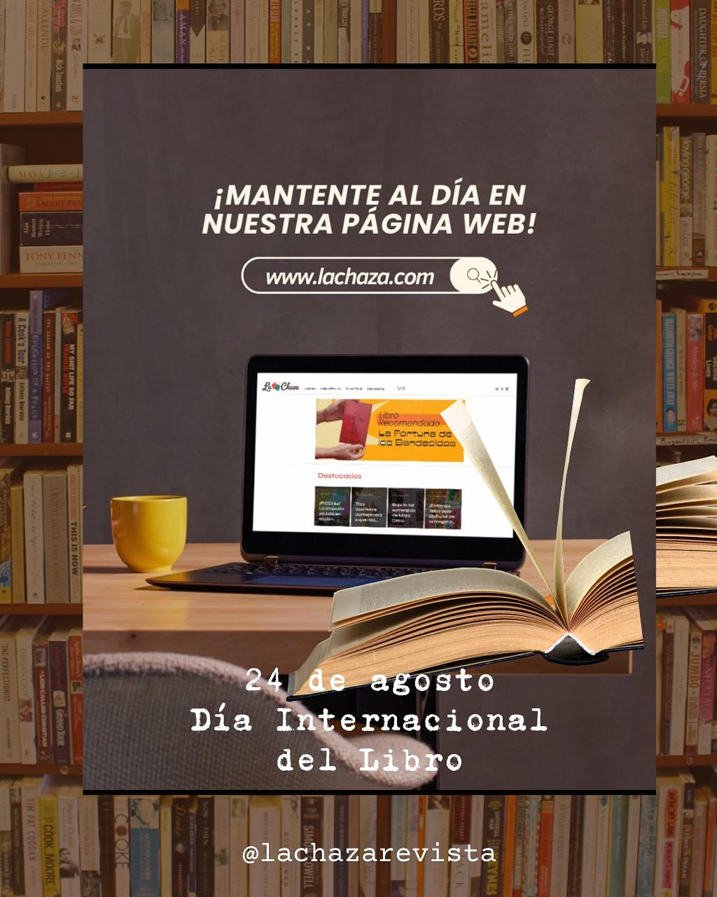 Hoy, 24 de agosto, celebramos el Día del Lector📚✨
Gracias por formar parte de #La Chaza, y por amar tanto las historias del Caribe💖
Queremos saber: ¿qué libro ha marcado tu vida como lector/a? 😉
#FelizDíaDelLector💘
#LaChazaComunidadLectora
#AmorPorLaLectura🌟
#LibrosQuelnspiran #YoLeo
#LecturaCompartida
#AmantesDeLosLibros📖