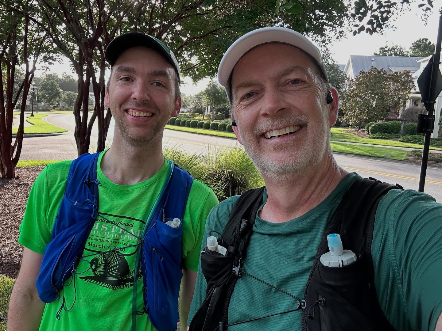 Little LSD on a Saturday morning with special guest @robertbrooks01
Introduced him to the magic of run/walk and we covered a bit of ground in doing so. It was great to discuss strategies for the Yeti 100. But, who knew that two introverts would have so much to talk about? 🤣 #timeforanap
Thanks for the time Robert! Made the easy miles easier. 🙌
#blueprinttoultra #ultrarunners #yeti100training