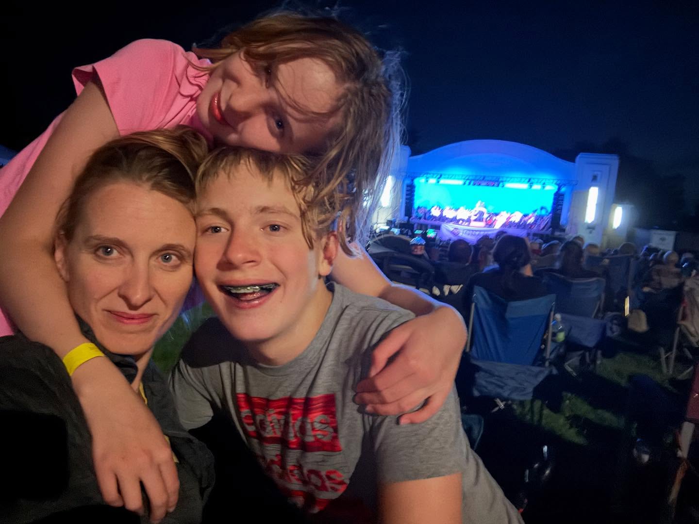Pops in the Park with the Wyoming Symphony and my two favorite people. #wyomingsymphonyorchestra