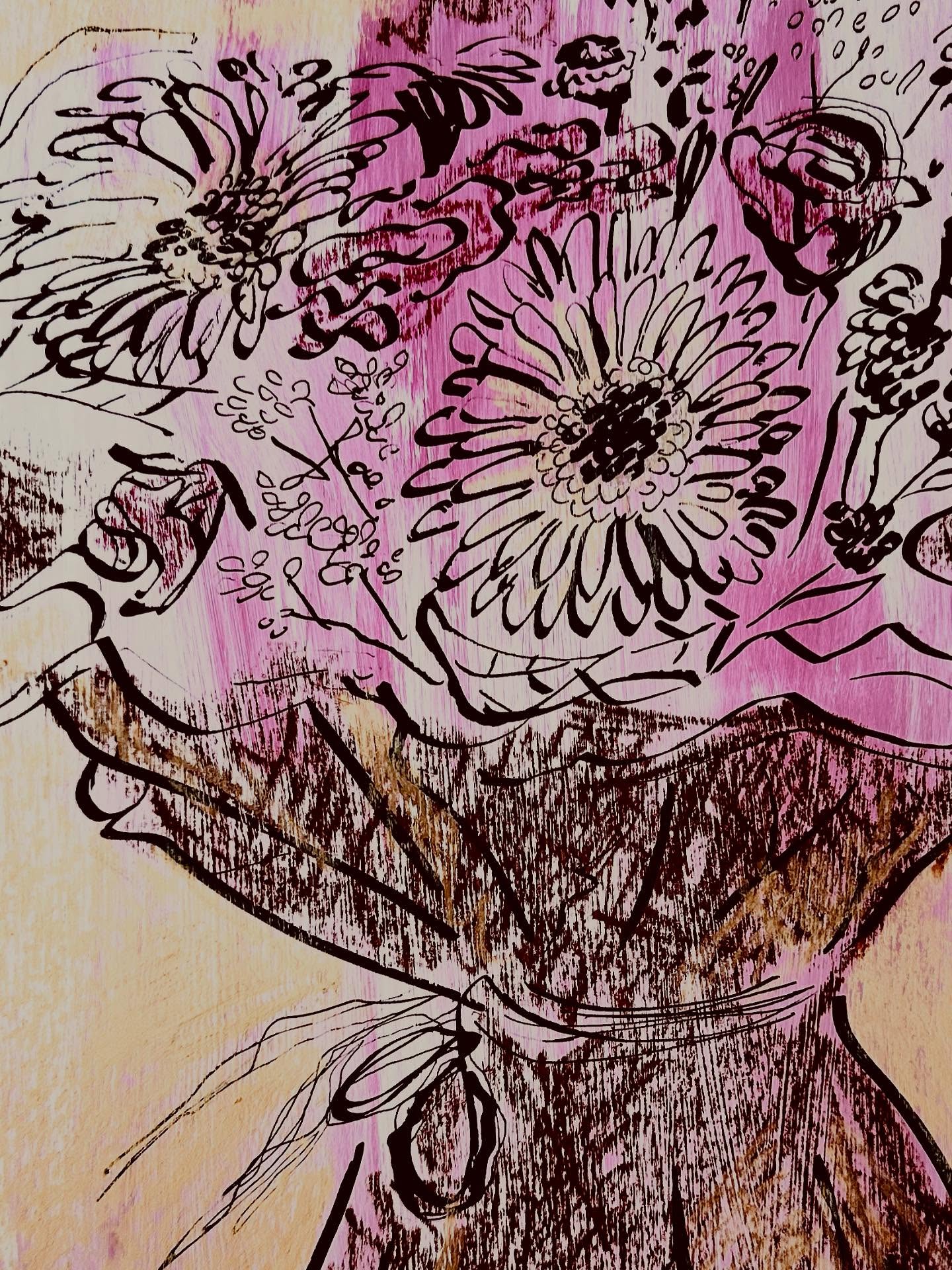 Belated post for day 20 & day 21 of #3materialsdrawingchallenge More drawings of flowers. Day 21 testing out my new parallel pen with neocolours. (Pre-prepared pink page with acrylic.) Day 20 was marker pen and promarkers.
This great challenge is hosted by @charlotte.durance @kathryn_boyt and @naomitippingillustrator
#goodshipillo #drawfromlife #drawfromlifeeveryday #threematerialsdrawingchallenge #drawfromobservation #sketchbook #sketching #3materialsdrawingchallenge2025 #sketchingflowers #flowers