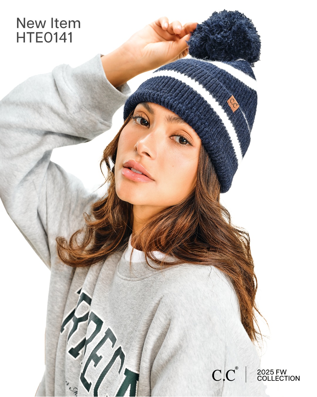 Back to school never looked so cozy 🍂🎒
Meet HTE0141, our striped yarn pom beanie in soft knit, available in 6 colors to match every fit.
DM us or visit our site to inquire!