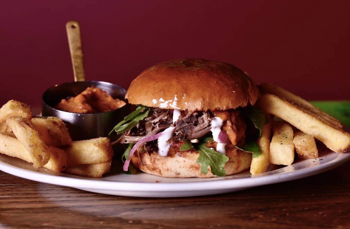 Don't worry "Ewe" still have time to come and try our WOAP burger!
Head along to The Tasting Room and try out our "All About Ewe" burger
Slow cooked lamb shoulder
Or
Roasted Eggplant (V)
With
House made roasted pepper & tomato relish, rocket, water cress, pickled onion and tahini yoghurt sauce
Served with thick cut chips
$30 or $42 with beer match 🍻