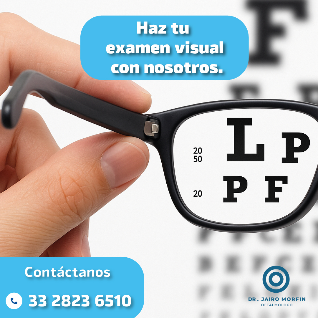 👓 Ve la vida con claridad
Haz tu examen visual y cuida tu salud ocular con atención profesional.
📞 33 2823 6510
🌐 oftalmologiaconsciente.mx
#ExamenVisual #SaludVisual #CuidaTusOjos #Oftalmología