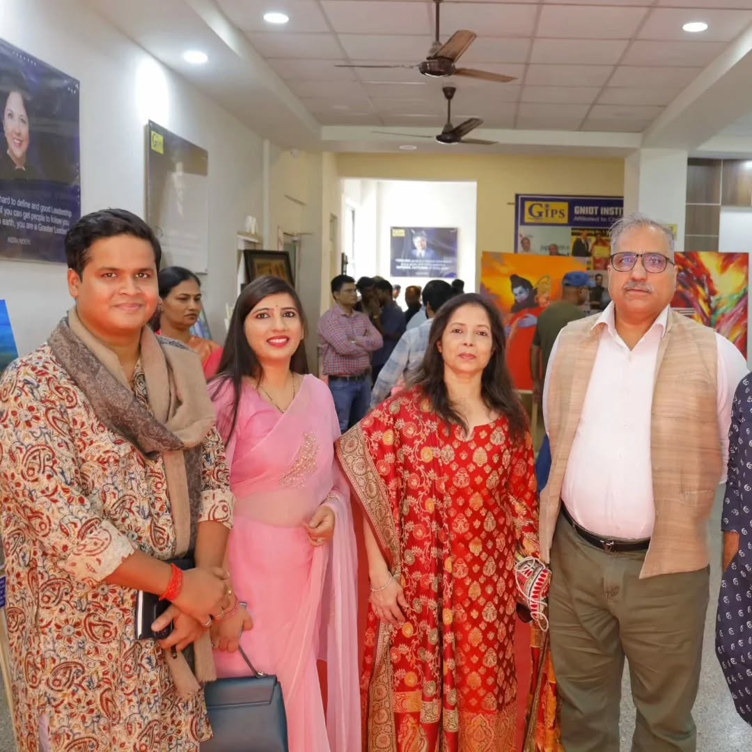 Art Exbition organised by Meghvarna Art Gallery and Ayodhya Sodh Sansthan.