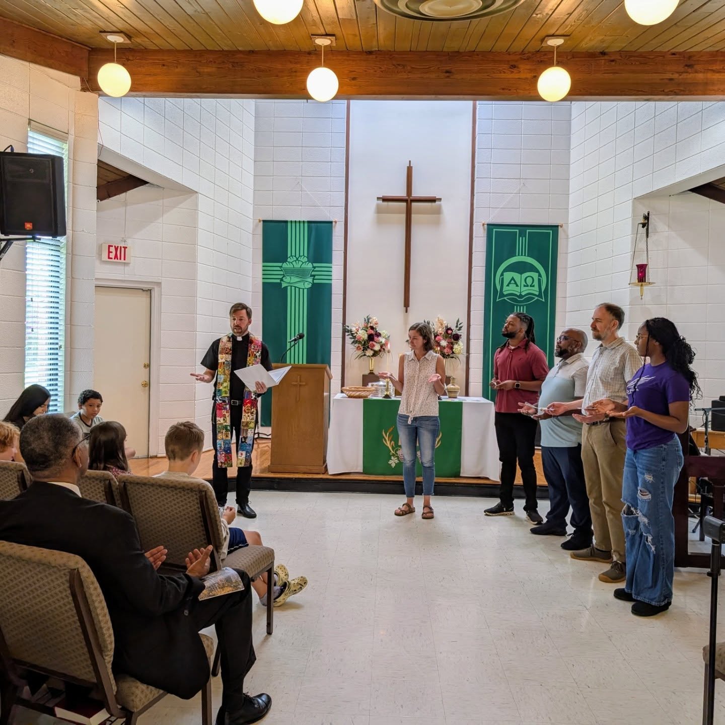 Today at worship we had a special blessing for all those headed back to school.