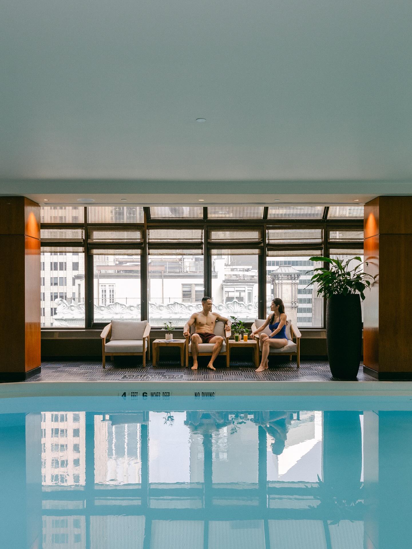 Photoshoot at The Peninsula New York @thepeninsulanyc #model #newyork #spa #pool #summer