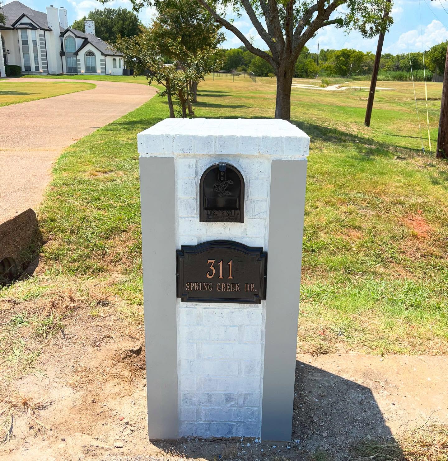 Custom mailbox we built in Waxahachie, Tx.