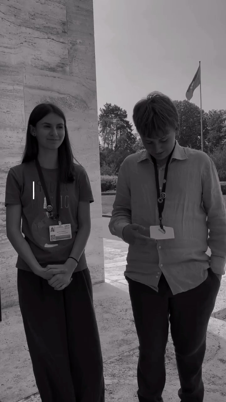 We had the pleasure of speaking with Zara and Ashton, the youngest delegates at the negotiations. Their presence is breaking the norm — showing that youth not only deserve a seat at the table, but are helping change the rules so young voices can shape the future. ✨🌍💬
