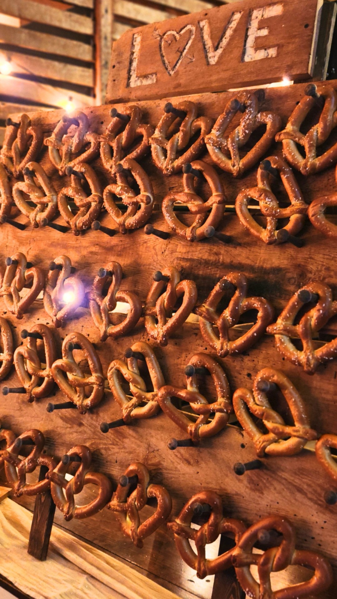 Tie the knot… with our pretzel wall. 🥨
#WeddingFood #LancasterPA #EventCatering #WeddingInspo #Foodie