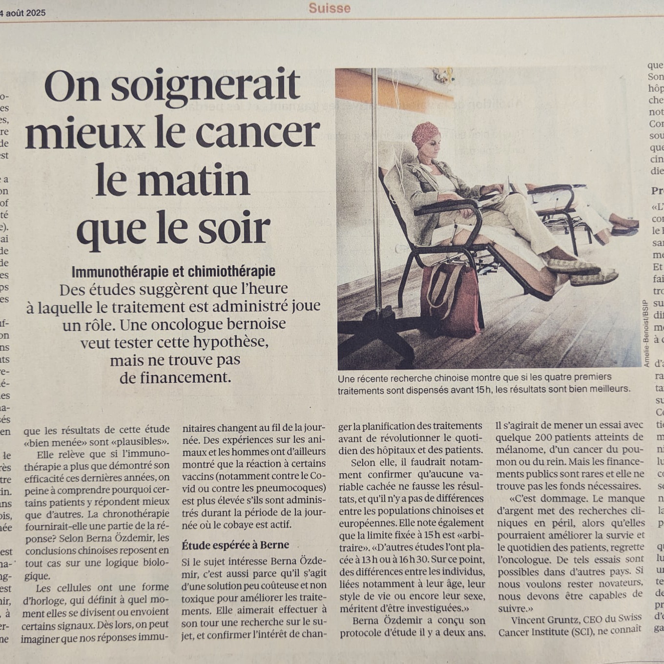 ✨ Et si soigner au bon moment changeait tout ?
Des études le montrent : l’heure des traitements pourrait influencer leur efficacité… ( @lematinch 24.08.25)
Mais au-delà de l’horloge, chaque personne mérite un accompagnement qui respecte son rythme et sa globalité. 🌿
Chez bulle douceur, j’accompagne les personnes atteintes de cancer avec bienveillance, en m’appuyant sur la naturopathie et l’homéopathie, pour :
💚 Renforcer les défenses naturelles
🌸 Atténuer les effets secondaires
🧘♀️ Retrouver équilibre et énergie
🫶 Se sentir écouté(e) et soutenu(e)
Tu connais quelqu’un qui en aurait besoin ? 💌 Partage ce post ou envoie-lui le lien :
📲 bulle-douceur.ch/vag
#AccompagnementCancer #Naturopathie #Homéopathie #SantéNaturelle #SoinsComplémentaires #BienÊtreGlobal #PrendreSoinDeSoi #CancerSoutien #MédecinesDouces #BulleDeDouceur
@association_s.u.p.e.r
