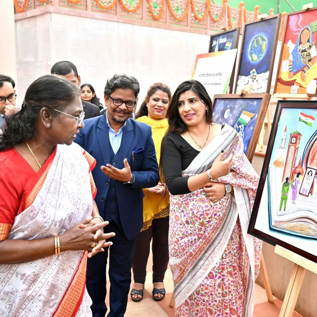 Art exhibition inaugurated by Hon'ble President of India Draupadi Murmu mam.