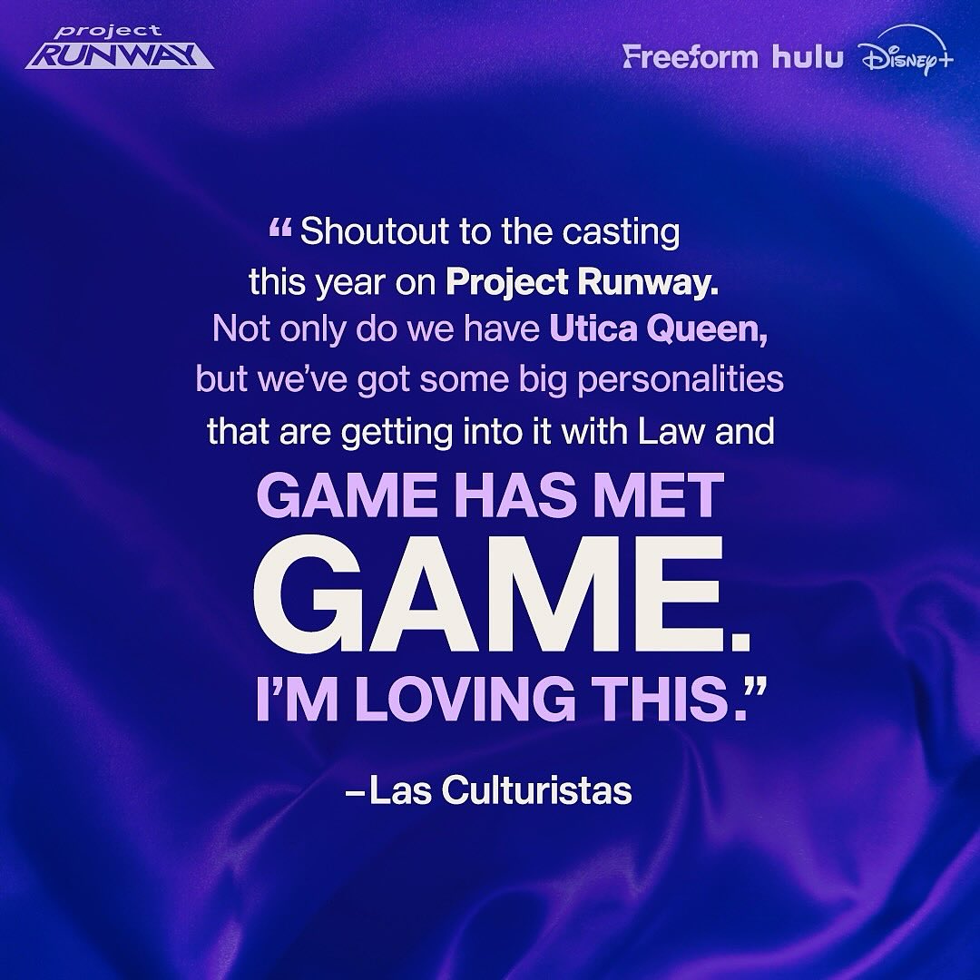 We’re absolutely thrilled by this incredible shoutout from @lasculturistas!
Your support means the world and we couldn’t be more proud of the amazing cast helped assemble for this season of Project Runway. 🙌