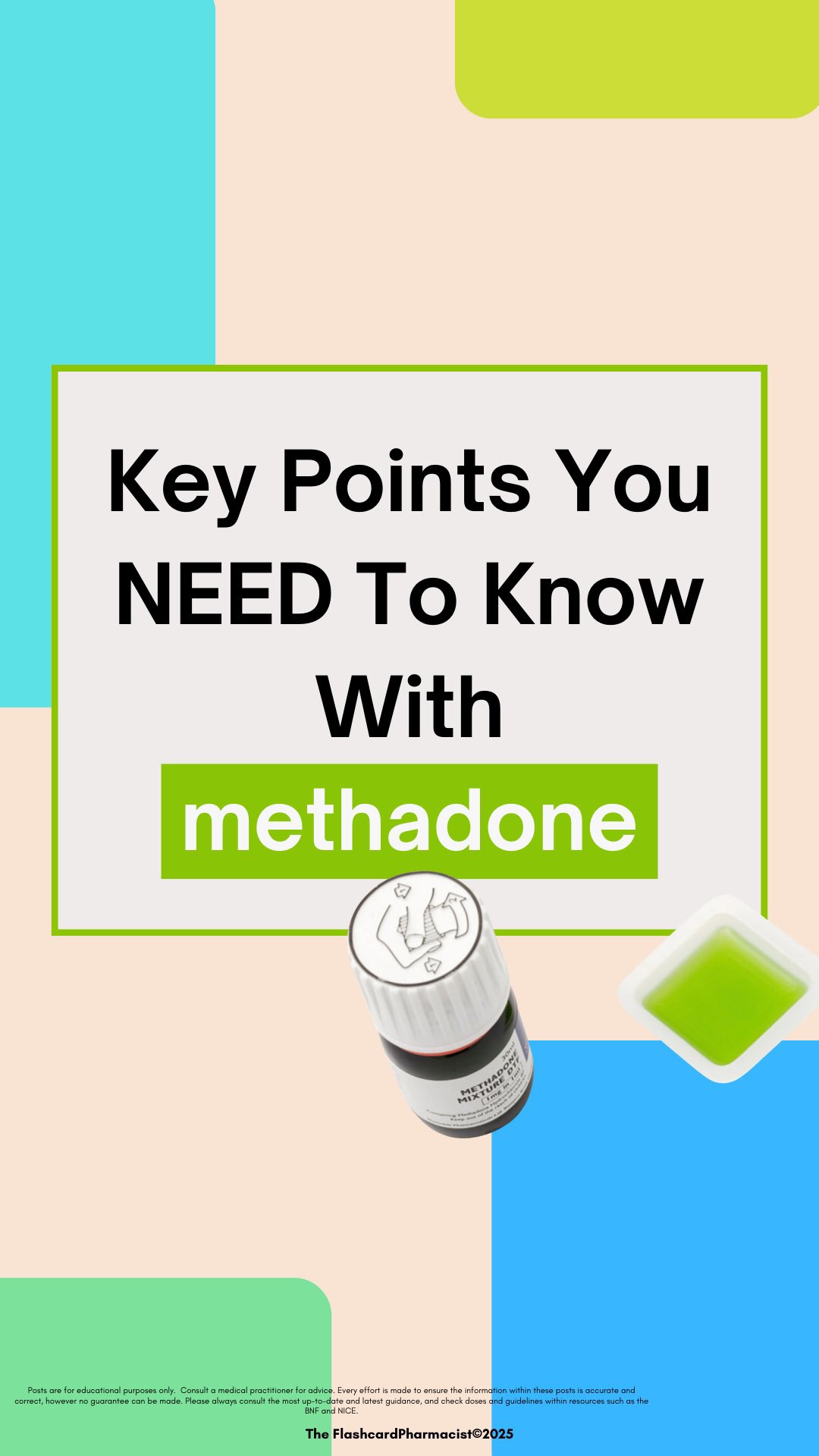 💊 Methadone — what you need to know in 60 seconds
Used for both pain and opioid substitution therapy, methadone is a long-acting opioid that’s lifesaving when used correctly — but high-risk if not.
📌 Key facts to remember:
μ-opioid agonist → reduces cravings & withdrawal
Long half-life → risk of accumulation & overdose if titrated too quickly
QT prolongation → consider baseline ECG in high-risk patients
🚫 Avoid alcohol, benzos & sedatives → ↑ risk of respiratory depression
Schedule 2 Controlled Drug → strict legal requirements, often supervised consumption
What is the maximum usual dose of methadone?
#pharmacy #pharmacist #foundationpharmacist #pharmacytraining #clinicalpharmacy #reels #explorepage #pharmacyschool #mpharm #pharmd #pharmacology #pharmacologyrevision #foundationdoctor #GPregistrar #GPTraining #pharmacologyschool #revisepharmacology #preregistration #foundationtraining #nursetraining #nursestudent #pharmacystudent #medicinestudent #pharmacyquiz
#futurepharmacist #studentpharmacist #meded