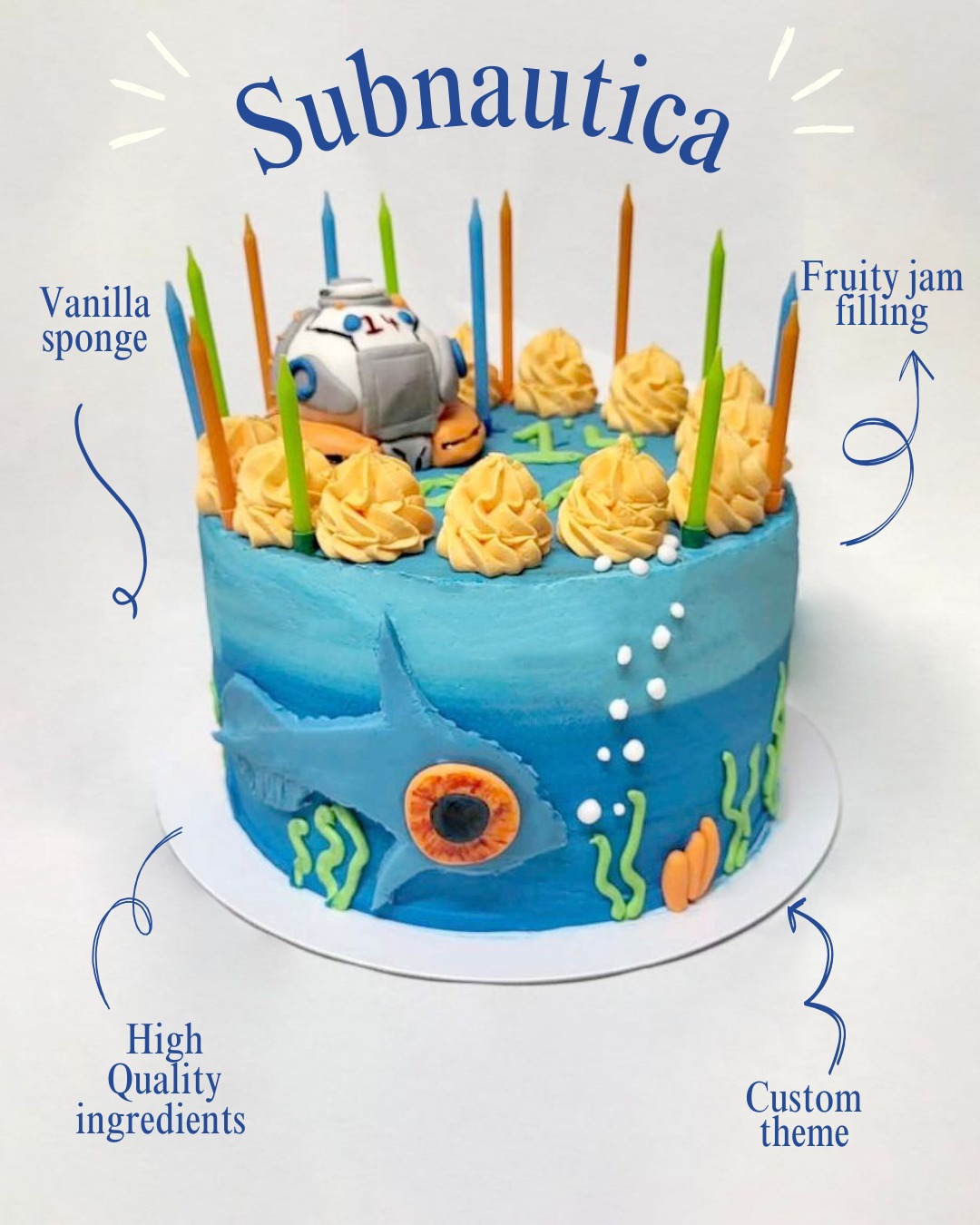 Making a splash for this birthday bash! Custom cakes that are out of this world (and under the sea)