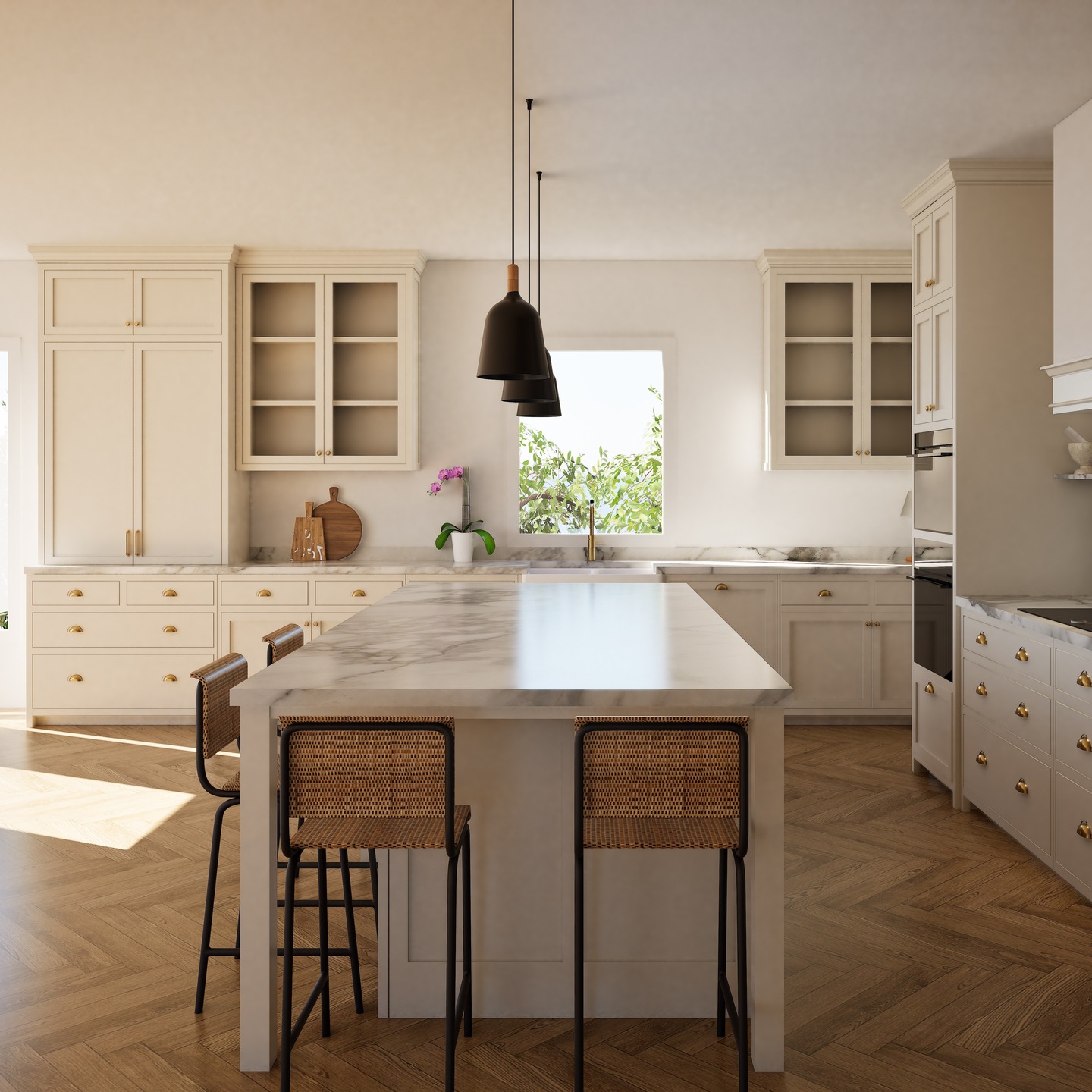 Symmetry in kitchen design isn’t just about looks, it creates balance, order, and a sense of calm that you might not even notice at first. Our brains are naturally drawn to harmony, so when a kitchen layout feels “just right,” it’s often the subtle symmetry at work.
.
.
.
#kitchendesıgn #kitchendesign #bespokekitchendesign #bespokekitchens #dubairenovation #dubairenovations #dubaiinteriors #dubaiinteriordesign #jumeirahgolfestates