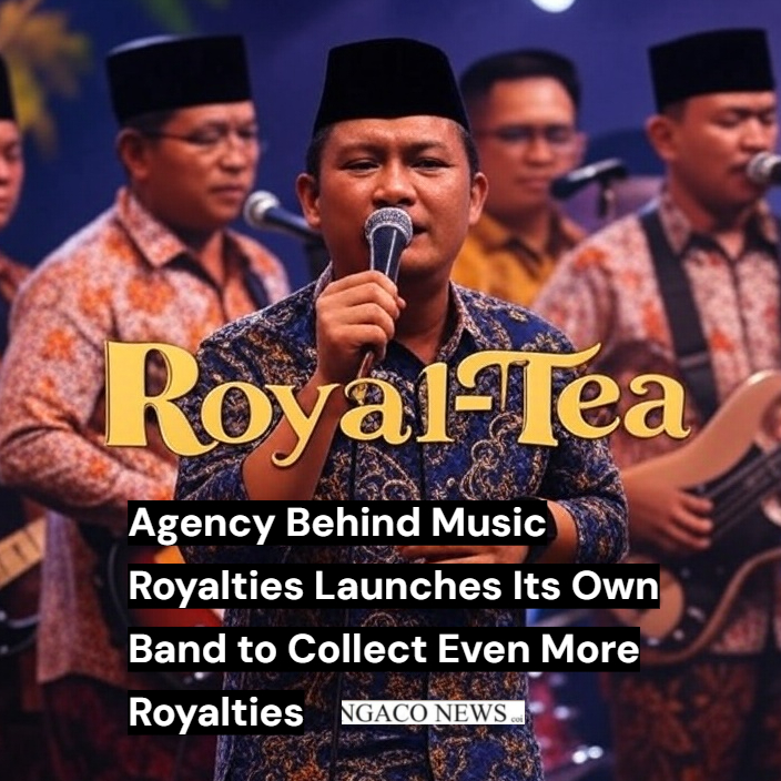 Breaking from NNC (Ngaco News Coi):
Agency Behind Music Royalties Launches Its Own Band to Collect Even More Royalties
//
Lembaga Pengelola Royalti Bentuk Band Sendiri untuk Menarik Lebih Banyak Royalti
Full article (ID & EN below) at www.ngaconews.com:
In a bid to expand its revenue streams, Indonesia’s National Collective Management Agency (LMKN) has unveiled its very own music group—ensuring it now collects royalties not just for others, but also for itself.
After obtaining 2.2 billion rupiah in royalties from noodle chain, Mie Gacoan for unpaid royalties from playing local music in their spaces, LMKN's newly formed band, named Royal-Tea, will perform exclusively original songs written and published under the agency’s umbrella. In an unusual twist, all 50 members of the group are drawn from LMKN’s senior management.
According to insiders, every café play, and ringtone featuring Royal-Tea’s tracks will flow directly into the agency’s coffers, bypassing the existing royalty-collection system that traditionally collects royalties on behalf of the local musicians.
“This is efficiency,” said an LMKN spokesperson. “Why chase external royalties when we can create and collect from our own music? We’ll still collect royalties on behalf of Indonesian musicians, but for this week only during our nationwide promotional tour, we’re offering special discounts on royalties from our Royal-Tea songs.”
Local cafés and commercial venues, already grappling with rising licensing fees, are weighing their options. One café owner, who requested anonymity, admitted: “Honestly, I’ll probably switch from local musicians to LMKN's music. The royalties are cheaper, and their music isn’t that bad. For a government agency, they’ve got surprisingly decent singers.”