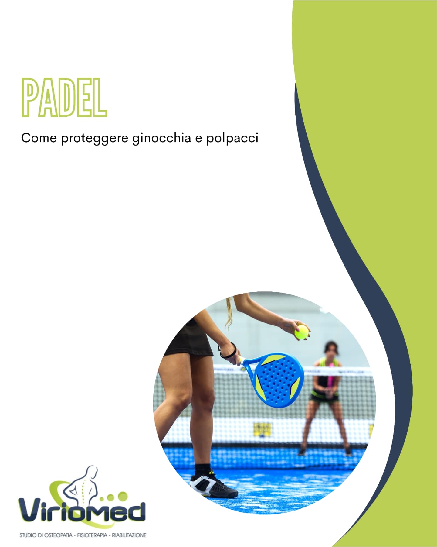Il padel è uno sport che richiede movimenti rapidi e intensi, che possono sollecitare il nostro corpo, in particolare le ginocchia e i muscoli delle gambe. Quali sono i principali infortuni legati alla pratica del padel e come prevenirli?
Viriomed
📍 Strada comunale per San Gregorio, Loc. Mannella (VV)
📞 3206775566
📧 viriomed@libero.it
🌐 www.viriomed.it
#viriomed #fisioterapia #osteopatia #riabilitazione #posturologia #terapia #tecar #fisiotone #powershape #cryotshock #ondadurto #osteopata #ginnasticaposturale #linfodrenaggio #posturale #dimagrimento #dimagrimentolocalocalizzato #rimodellamentocorpo #tonificazione #vibovalentia #calabria #sangregoriodippona #vibomarina