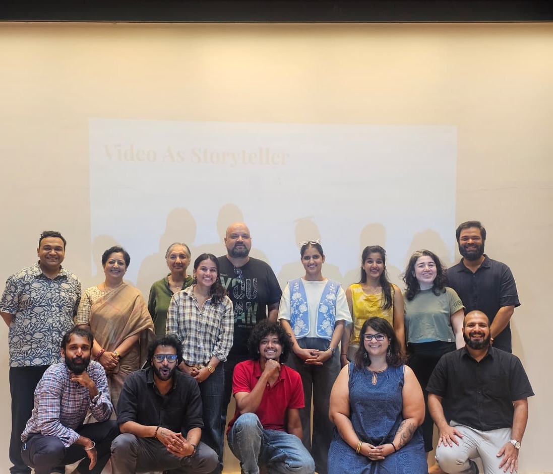 A big thank you to everyone who joined us for Video as Storyteller in Hyderabad ✨
It was a space full of curiosity, play, and discovery... exactly how we like it!
Over the evening, participants sketched video design ideas, explored tools like OBS, played with live camera and media techniques, and reflected on video’s role in storytelling through excerpts from Indian and international productions.
We’re grateful to our partners — Goethe-Zentrum Hyderabad, Hyderabad Children’s Theatre Festival, Rangbhoomi, and Saptaparni — for making this possible.