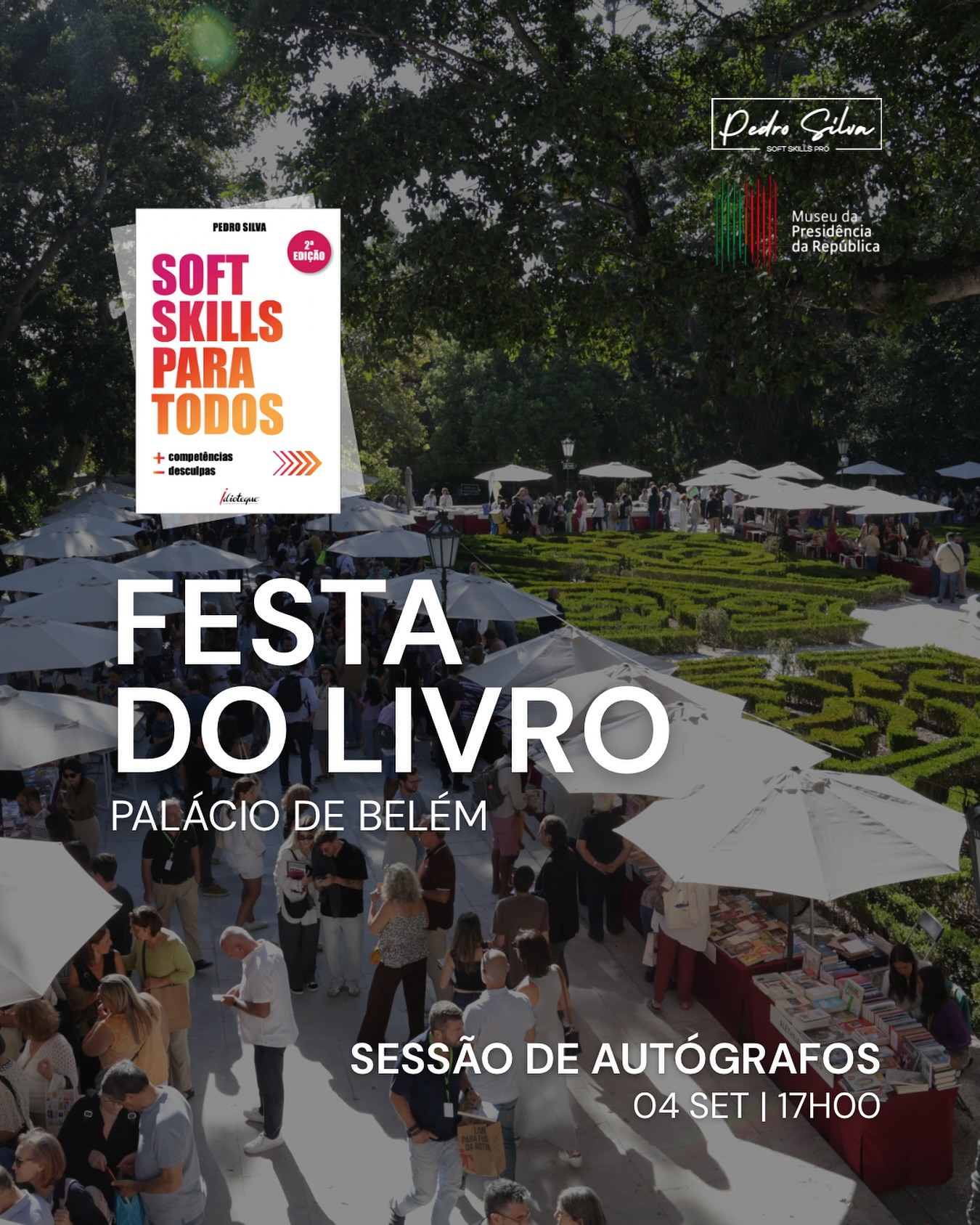 Começo a semana com uma novidade: no dia 04/09, às 17h00, estarei presente com o meu livro na Festa do Livro do @museupr para uma sessão de autógrafos 📖
O acesso ao recinto pode ser feito pela Loja do Museu ou pelo Jardim Botânico Tropical.
Terei todo o gosto em conhecer-vos, partilhar algumas curiosidades e experiências e, naturalmente, dedicar-vos um livro. Encontramo-nos lá? 🧡