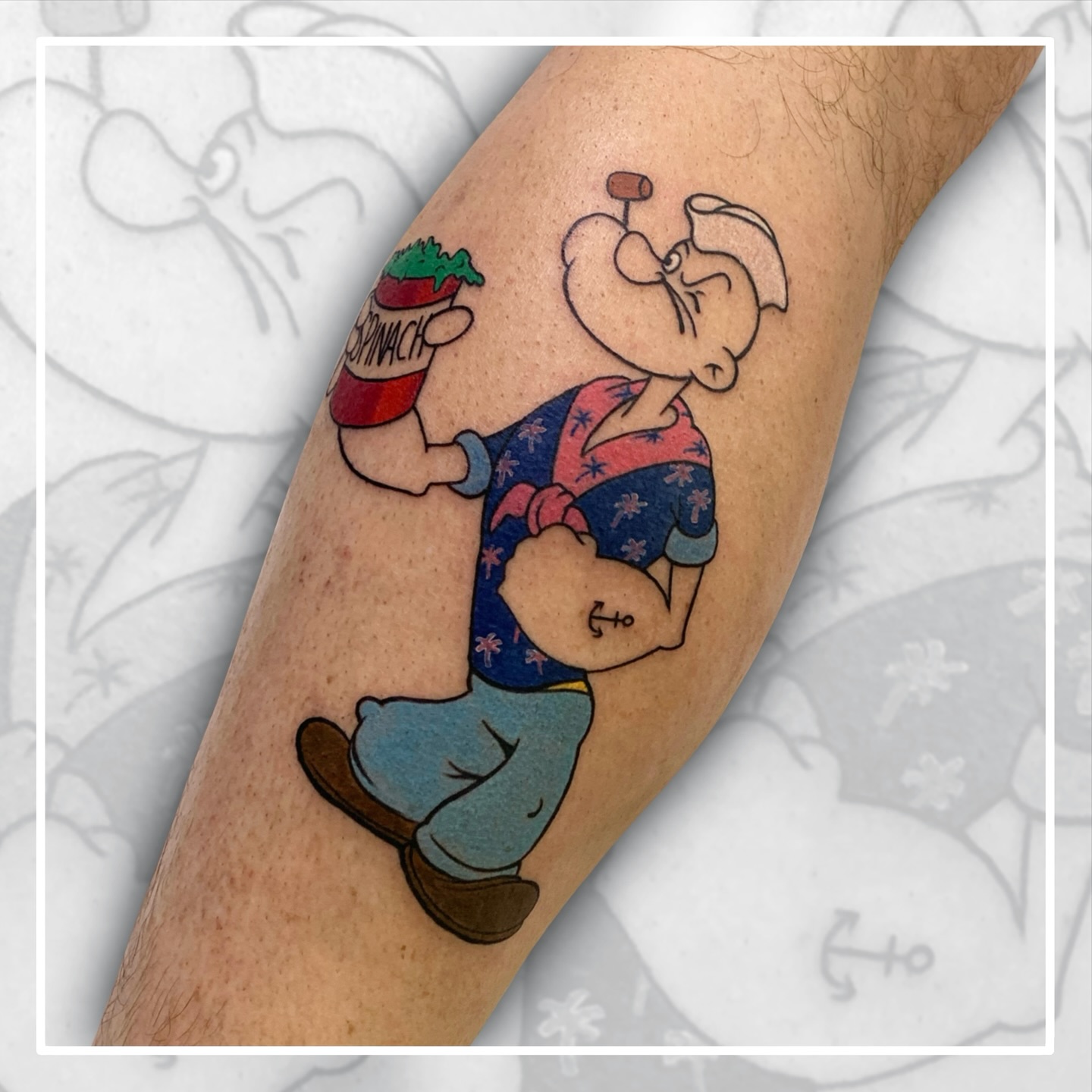 ⚓️Popeye the Sailor Man 🥬
Mid session we decided that Popeye needed a vacay
and could do with a nice shirt.
DM or Email for all bookings and enquiries
.
.
.
#popeye #sydneytattooartist #sydneytattoo #popeyethesailorman #oldcartoons #vintagecartoons #popeyetattoo #sydneytattoos #animeart #animetattoo #tradtattoos #tradtattoo #oldschool #sailortattoo #boldlines #boldcolors #boldtattoo