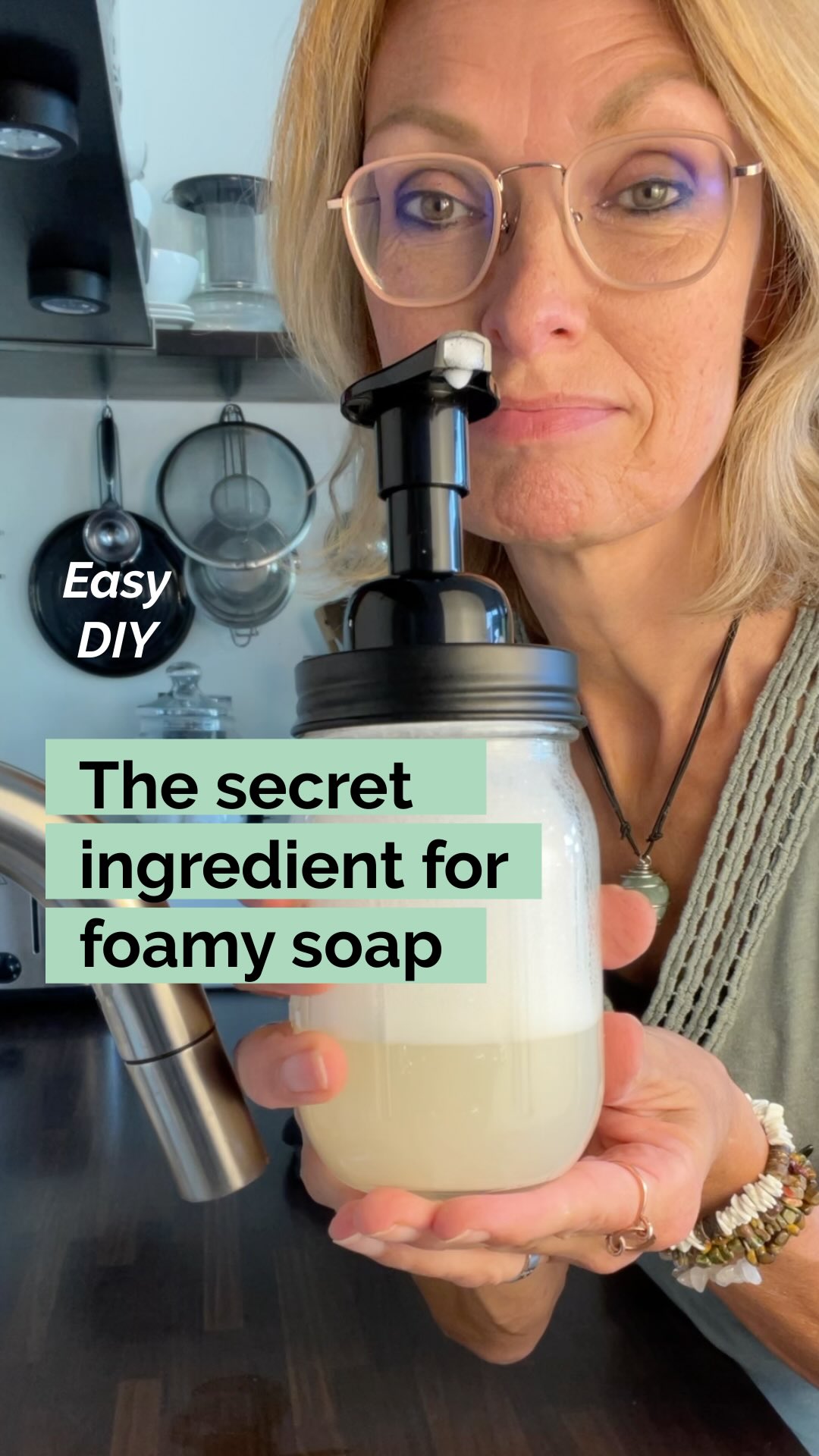 😠 I was so frustrated with DIY recipes for hand soap that didn’t foam... until I discovered the secret: keeping it SIMPLE:
THE RECIPE THAT WORKS:
· ¼ cup (Dr. Bronner’s) Castile Soap
· ¾ cup distilled water (Distilled is best, filtered is okay, tap water is a no go)
· Optional : 10-15 drops vit E or 1 tbsp fractionated coconut oil
· Proper foaming dispenser (this is KEY!)
INSTRUCTIONS:
1. Add distilled water first
2. Pour in Castile soap
3. Optional: Add Vitamine E drops and/or coconut oil
4. Shake and that’s it!
WHY MOST RECIPES FAIL:
They use a regular soap dispenser. A foaming dispenser has a special pump mechanism with tiny mesh screens that forces air into the soap mixture as you pump, while a regular dispenser just pushes liquid soap out without adding any air. Another fail can be adding tap water, using the wrong dilution (should be 1:3 parts soap/water) or adding too much coconut or jojoba oil, glycerin or essential oils that prevent foaming.
WHY I MADE THE SWITCH:
Store-bought soaps are loaded with harsh sulfates, parabens, and artificial fragrances that strip your skin’s natural oils. This natural version cleans effectively while keeping my hands soft and healthy.
Soap is meant to clean, not to dry out your skin.
Making this foamy hand soap is better for your skin and economical because you don’t need as much soap (and less water to rinse) compared to regular soaps that tend to splash all over the place. 😉
GOOD TO KNOW
The water tends to sit on top of the Castile soap after a few days. Just shake the soap dispenser a few times to recombine everything and you’re good to go.
📌 Save this for a healthy and happy skin or send it to a friend who needs this
💚 Follow @helloherbal.world for tips and DIYS for for natural health, non-toxic living and herbal remedies
#DIYSoap #CastileSoap #NaturalSkincare #ChemicalFree #DIYRecipes #HealthySkin #NonToxichandsoap #CleanBeauty #DIYhandsoap #foamyhandsoap