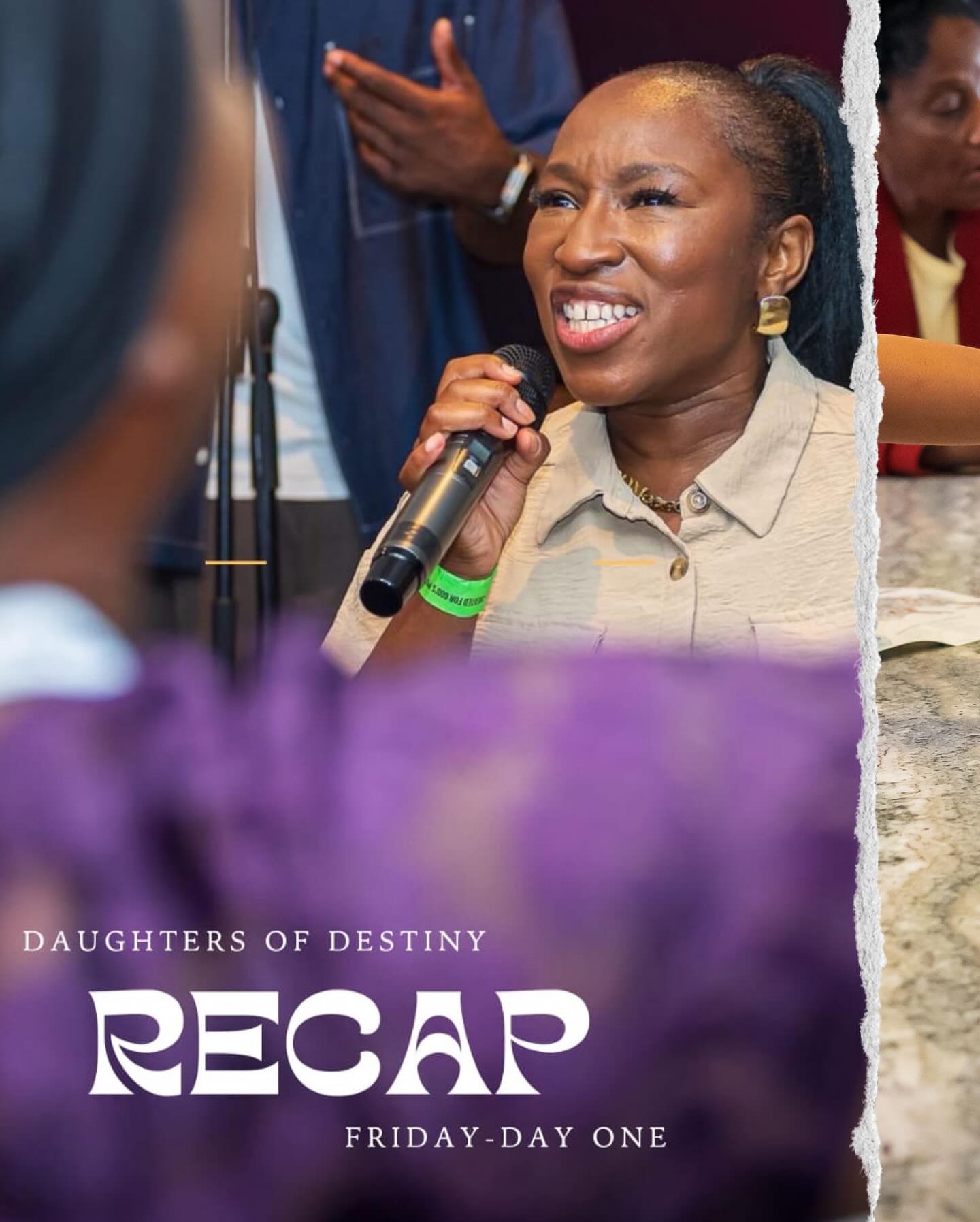 ✨ Day One | Friday Recap ✨
What a powerful start to #DOD2025! 🔥 From the moment we checked in, the atmosphere was charged with faith, expectation, and purpose. 💫
We are reminded that we were created for His pleasure, chosen, appointed, and positioned for such a time as this. 🙌🏽
The daughters have gathered, and destiny is unfolding. 💕
#DaughtersOfDestiny #CreatedForHisPleasure #KingdomWomen #FaithInAction #GloryToGod #WalkingInPurpose