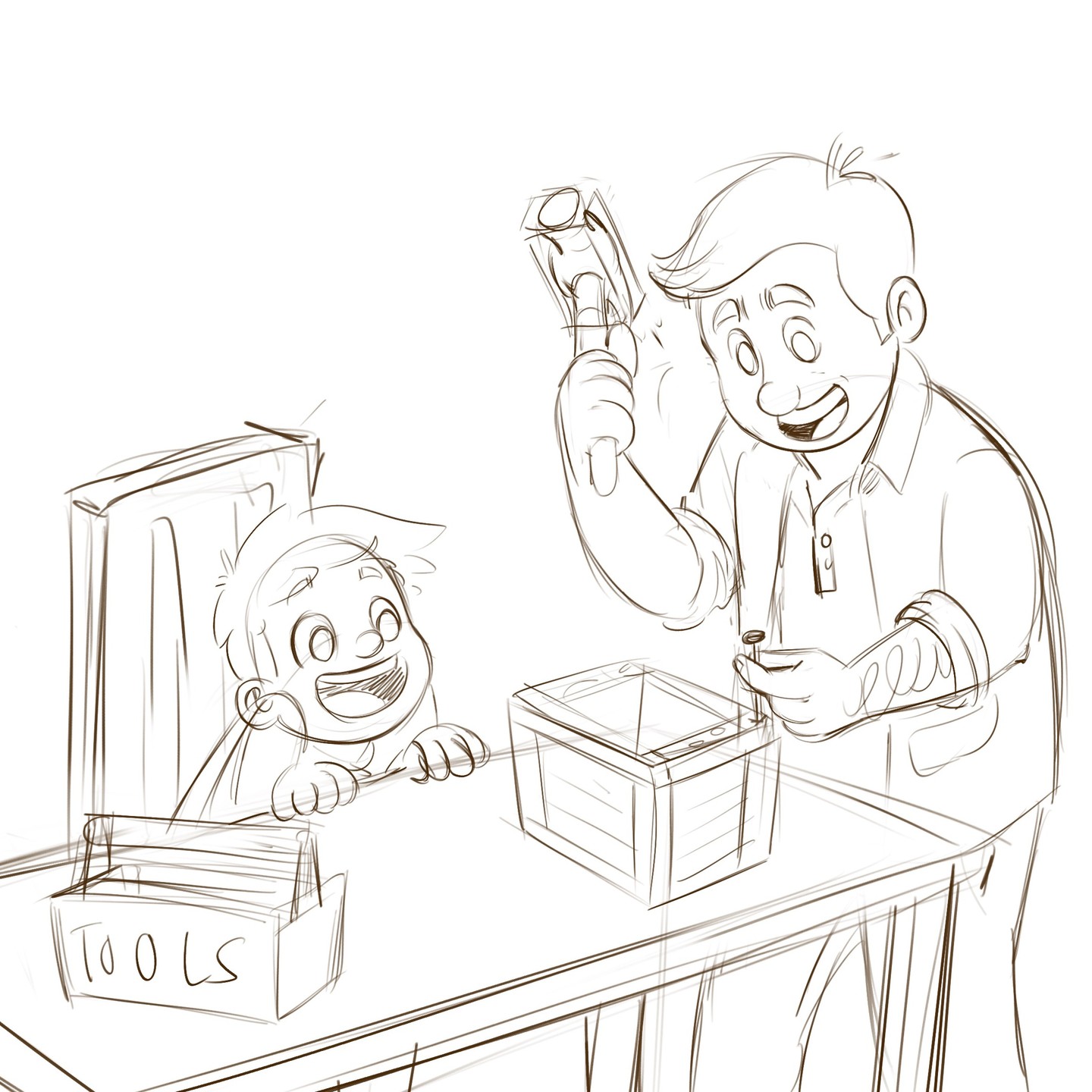 Another image from the very talented artist. It looks so happy. What could possibly go wrong?
#ChildrensBookForAdults #IndieAuthor #ParentingHumor #ParentingFails #ComedyBooks #BackThisProject #SelfPublishing #KickstarterLaunch