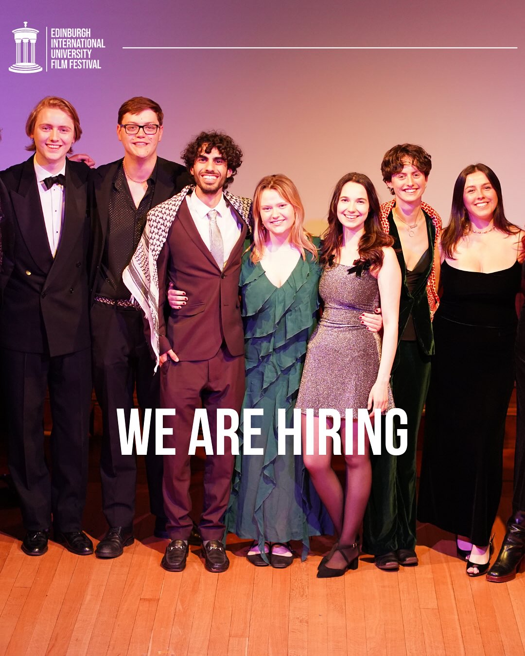 We are hiring! If you would like to apply to be our Head of PR, Head of Press, Communications Officer, or Merchandise Coordinator, please send info@eiuff.org.uk your CV and a cover letter. Good Luck!
#film #filmfestival #studentfilm #studentfilmfestival #studentfilmmaking #movie #edinburgh #eiuff #eiuff2026