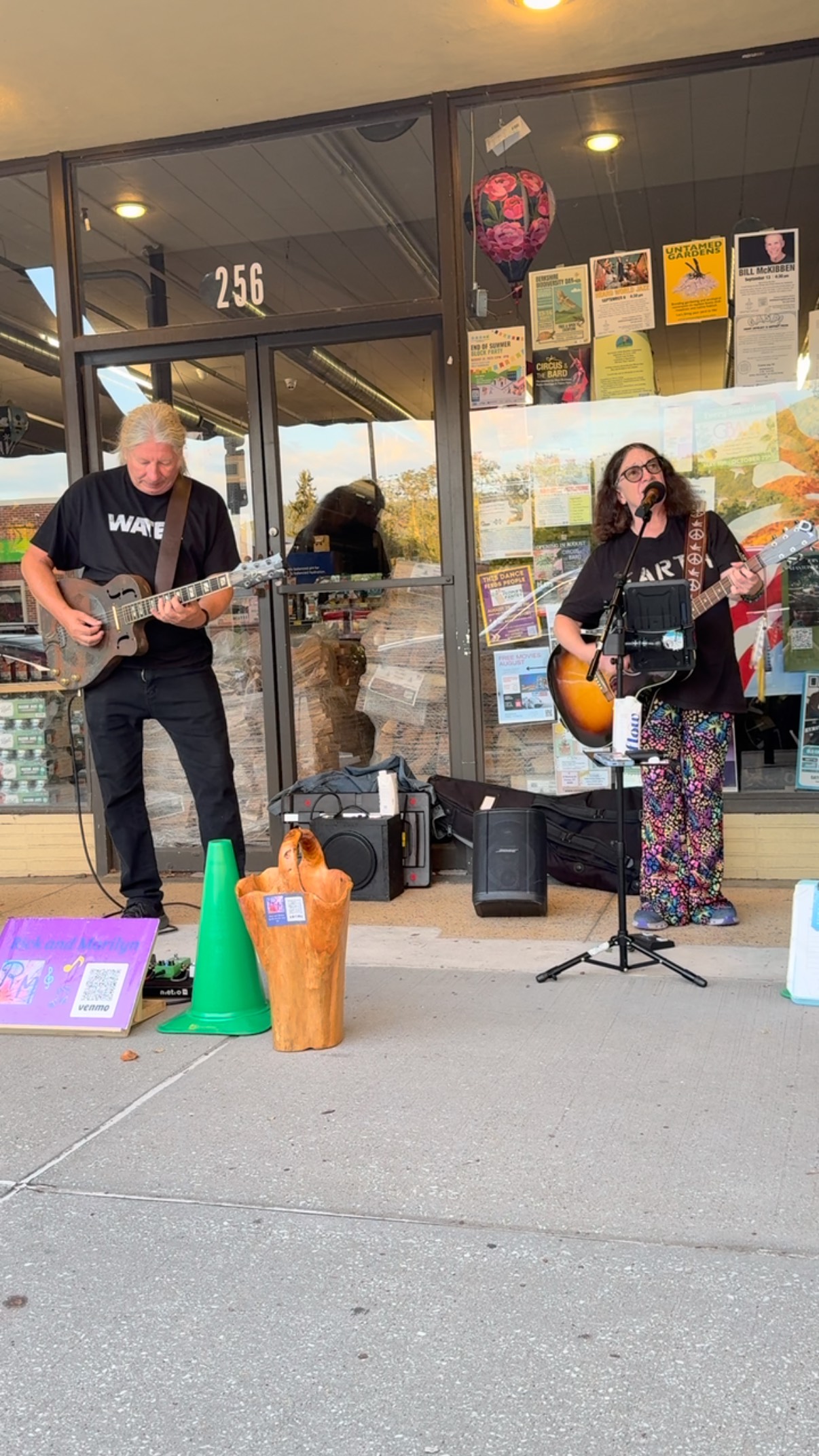 @rickandmarilyn are in front of Carr Hardware tonight for your feel-good vibes!