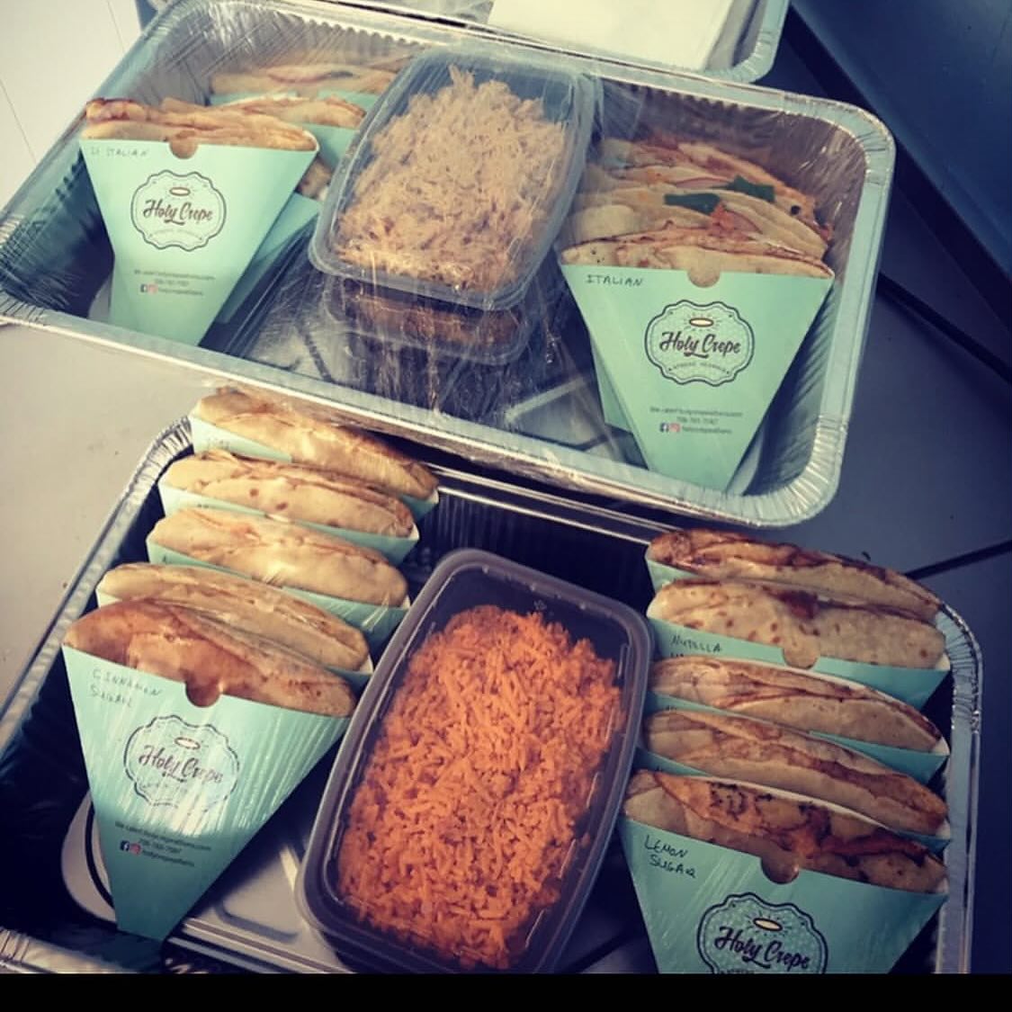 Bonjour bonjour!
We did some breakfast, lunch and dessert crepes catering with sides of homemade pimento cheese and chicken salad 😋.
Contact us to order, minimum 25 people in the grand Atlanta area.
It fits extremely well corporate meetings, birthday parties (with a fun "make your own sweet crepe" option) and baby showers!
If you are tired of the same same..we are here to surprise and delight your guests! #corporateevents #eventplanners #atlantaevents #atlantababyshowers #atlantabirthdayparties #atlantacatering #airfrance #deltaairlines