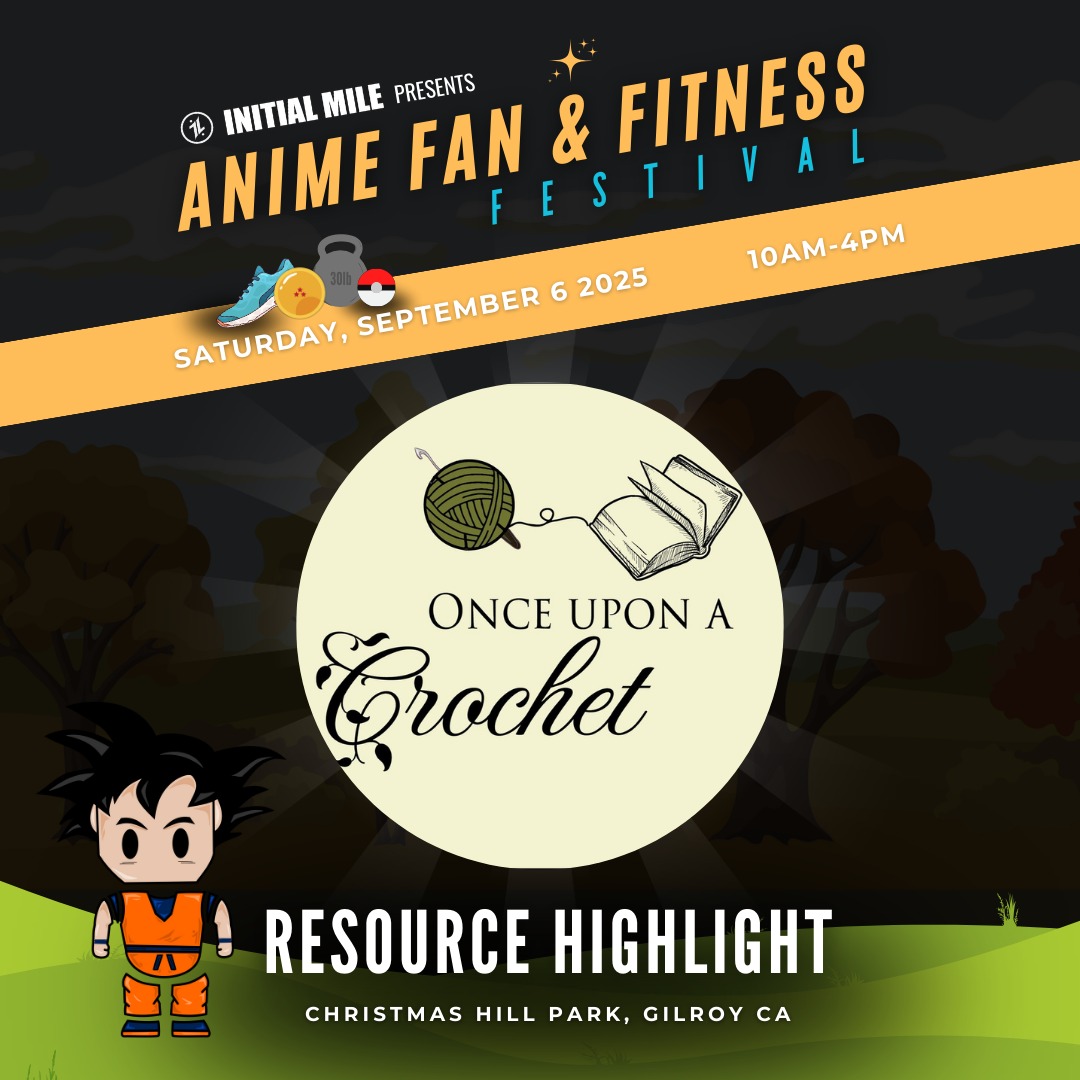 Check out Bay Area Crochet artist, @onceuponacrochet and find yourself a new handmade stuffie inspired by movies, tv and video games at our inaugural Anime Fan and Fitness Festival on Saturday September 6 at Christmas Hill Park in Gilroy CA! #animefanandfitnessfestival #initialmile #adaptevolveascend #animefest #animefans #anime #animelife #fitnessfest #fitnesslifestyle #fitlife #fitnessfest #bayareaevents #gilroy #crochet #crocheting