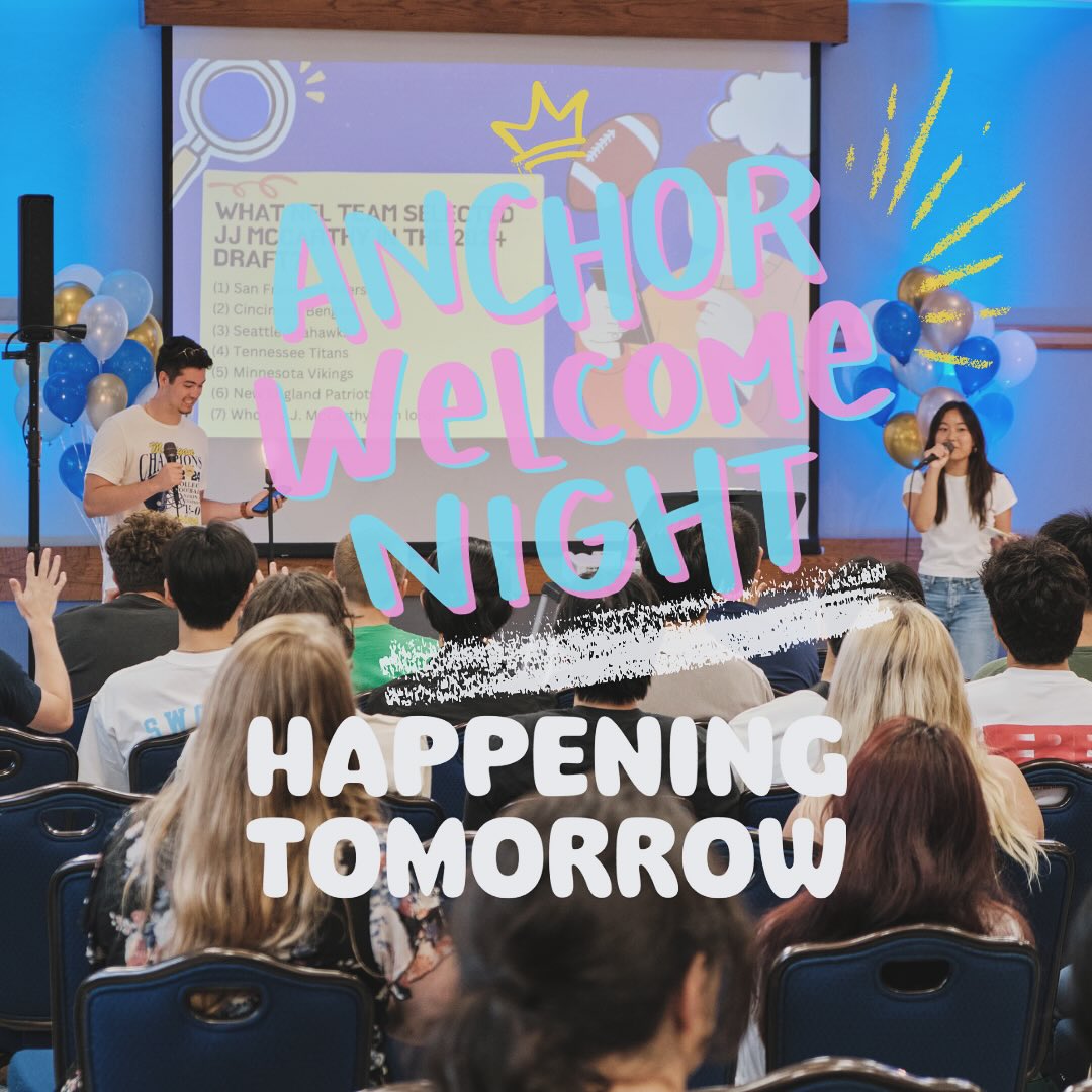 Happening TOMORROW!! (6PM, Michigan Union 2nd floor ๐)
Come through for our Anchor Welcome Night! โ๏ธ
Here youโll get to find out what weโre all about. And get some awesome food afterwards ๐