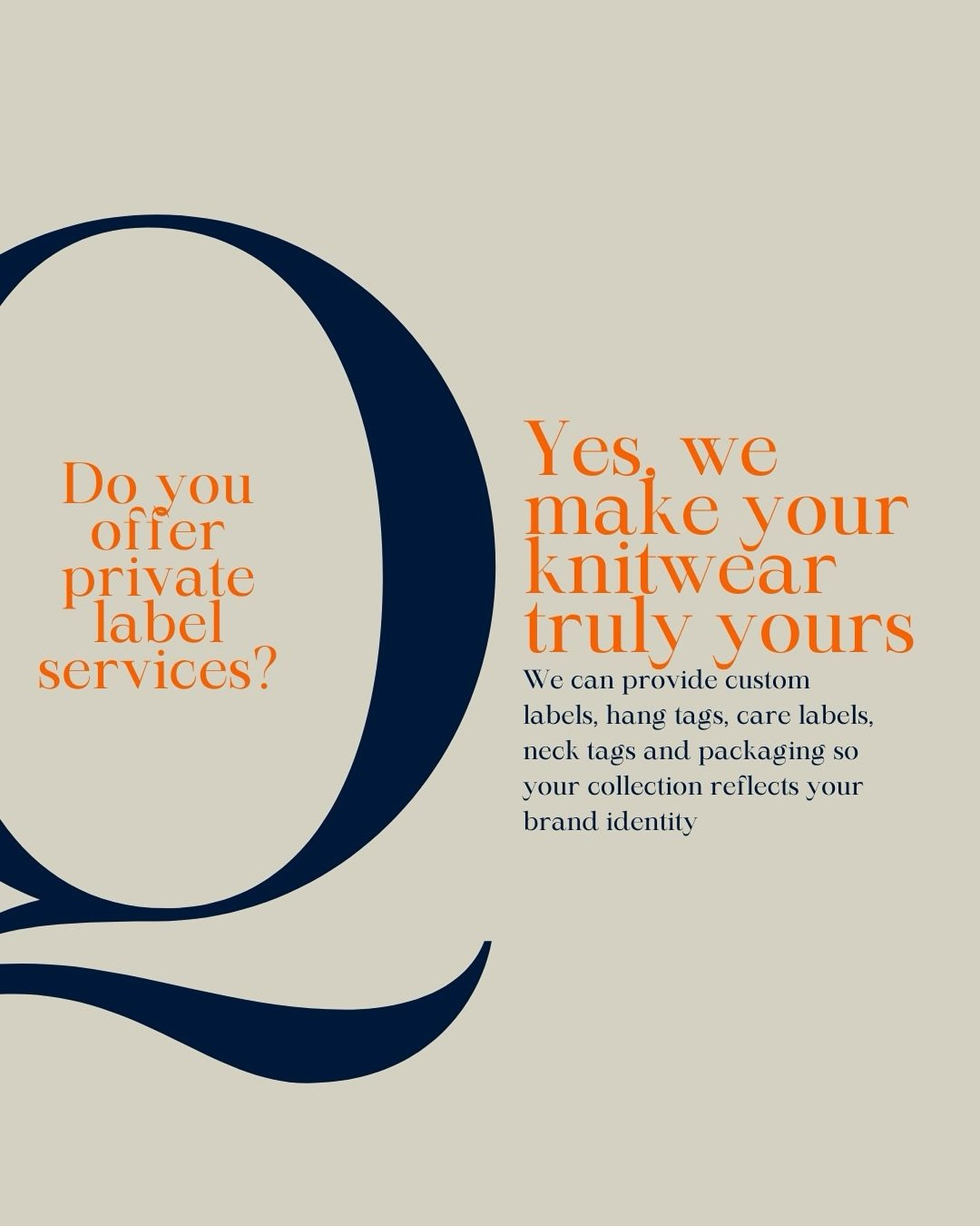 Q&A: Do you offer private label services? 🏷️
Yes! At Mida we don’t just produce your knitwear, we help you bring your brand vision to life. Our private label services include:
✨ Custom neck labels
✨ Care labels
✨ Hangtags
✨ Sustainable packaging solutions
✨ Individual item packaging (packed one by one)
This means your garments arrive ready-to-sell, already carrying your identity. Whether you’re a startup or an established brand, private label makes your collection truly yours.
👉 Save this post if you’re planning your next drop.
📩 DM us to discover all customization options.
#midatessile #knitwearmanufacturer #privatelabel #madeinitalyknitwear #knitwearproduction #sustainablepackaging #customlabels #customtags #knitwearforbrands #fashionmanufacturing #slowfashion #ethicalfashion #italianmanufacturing #fashiondesigners #knitwearmadeinitaly