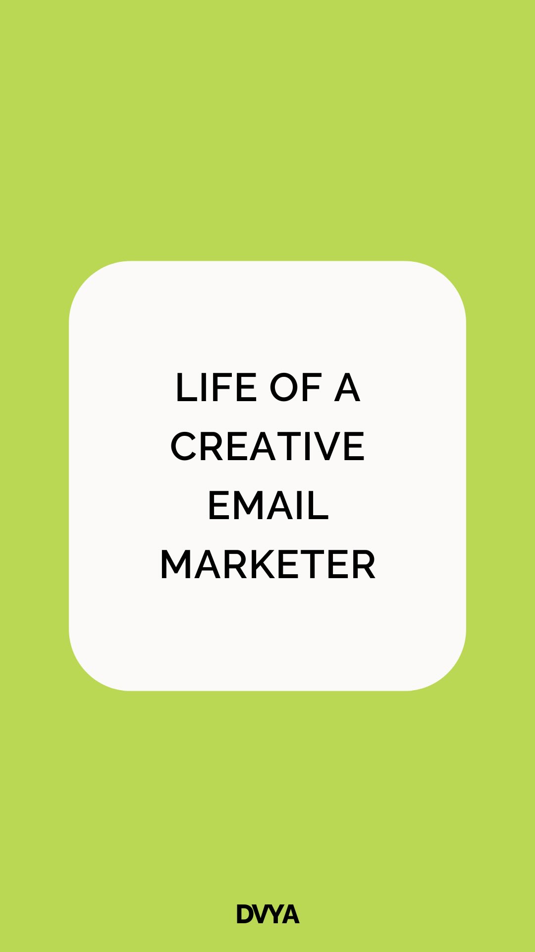 Light up inboxes with emails that glow with personality 🕯️
Creating emails with engaging copy, designing layouts that pop, and testing every detail to see what works is where strategy meets creativity.
Every insight from opens, clicks, and conversions sparks the next idea 💭
It’s creativity guided by data 🧠✨
Want to finally get your emails out on time?
Comment “Glow 💌” to get your FREE Email Marketing Planner and start planning consistently to stay on track!
#dvya #emailmarketing