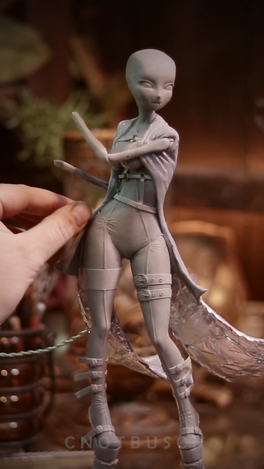 Another update on the anime character! I added her cape, supported with SteelStik,wire and tin foil so it won’t snap during shipping or when handled. Plus, since I’m using Cosclay, the flexibility after baking makes a huge difference. Ever since switching to Cosclay, I haven’t had any issues with pieces breaking, it's a total gamechanger.
This is my Monday project, and I stream it live in the mornings and evenings. If you want to see more of this character, come hang out with me. I'm LIVE NOW at twitch.tv/cnotbusch!
Main Materials:
Cosclay, Medium Firm
Cosclay C2 Clearbond
@cosclayusa
#anime #girl #character #sculpture #animesculpture #clay #clayart #polymerclay #sculpting