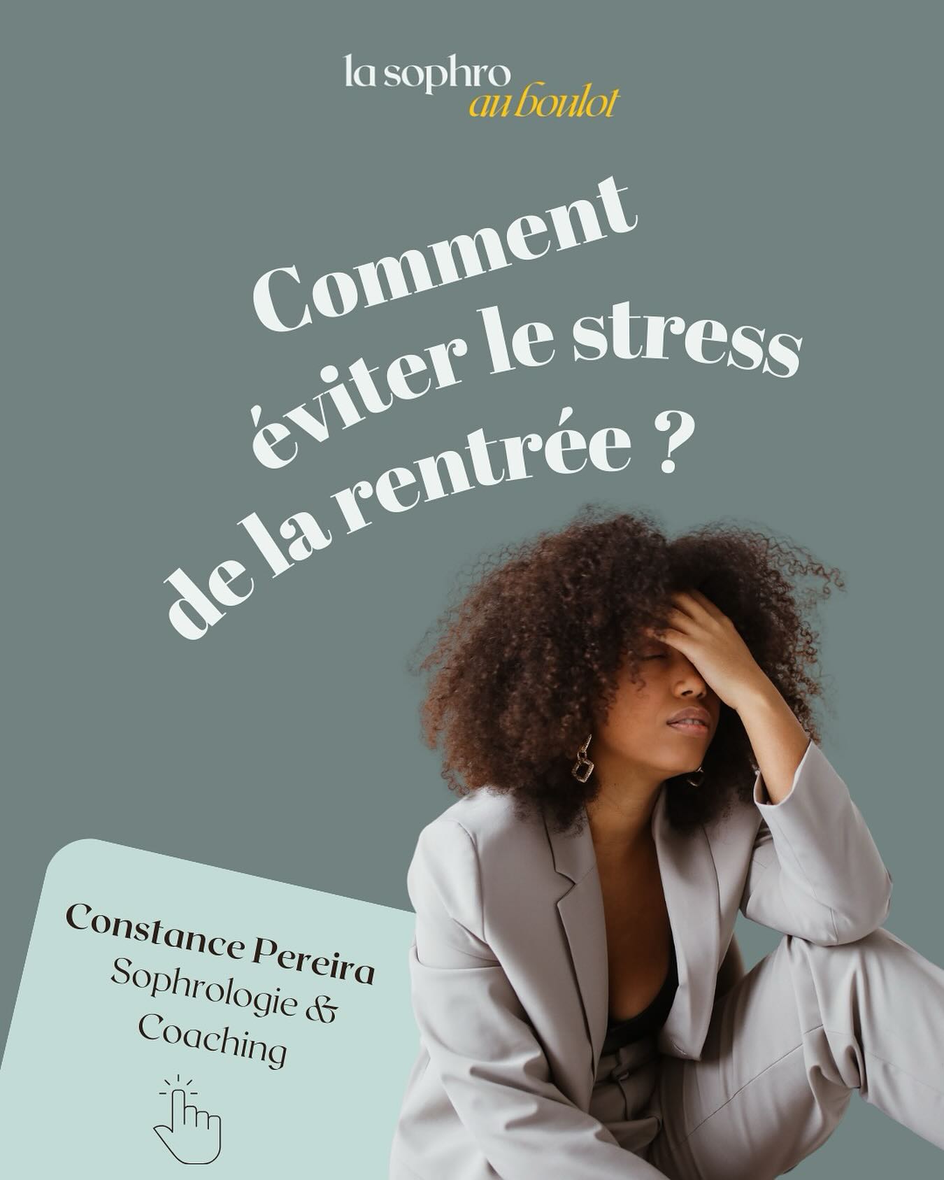 📚 Prêt.e à attaquer sereinement la rentrée ?
Finies les vacances, il est temps de reprendre le rythme… mais en douceur et avec énergie !
✅ Organise-toi : note tes priorités et fixe-toi des objectifs clairs et réalistes.
🔁 Retrouve ton rythme : ajuste tes horaires et crée un rituel matinal qui te booste.
🌿 Ton espace compte : un bureau rangé et inspirant, quelques plantes ou objets motivants… et c’est parti !
🎯 Des objectifs précis : pro ou perso, ils te permettront de rester concentré.e et motivé.e.
🥰 Accorde-toi des pauses : sophro, sport, lecture… ces moments pour toi sont essentiels.
💪🏼🚀 Et si cette rentrée devenait ta meilleure ?
👉🏼 Je te propose un accompagnement personnalisé pour atteindre tes objectifs et booster ton énergie.
MP ou lien en bio !
—
🙋🏼♀️ Hello, moi c’est Constance, je suis animée par l’envie de favoriser le « mieux-être » dans les environnements professionnels.
✨ Ma mission en tant que coach et sophrologue ?
Accompagner tous les professionnels à libérer et booster leur potentiel en les aidant à se poser les bonnes questions pour qu’ils puissent se sentir mieux dans leur tête, leur corps et par conséquent dans leur travail et leur vie !
.
.
.
#coachingprofessionnel #coaching #coachpro #coach #intelligenceemotionnelle #ie #eqi #sophrologie #sophrologue #developpementpersonnel #gestiondustress #gestiondesemotions #gestiondustressenentreprise #prevention #qualitedevieautravail #qvt #bienetreautravail