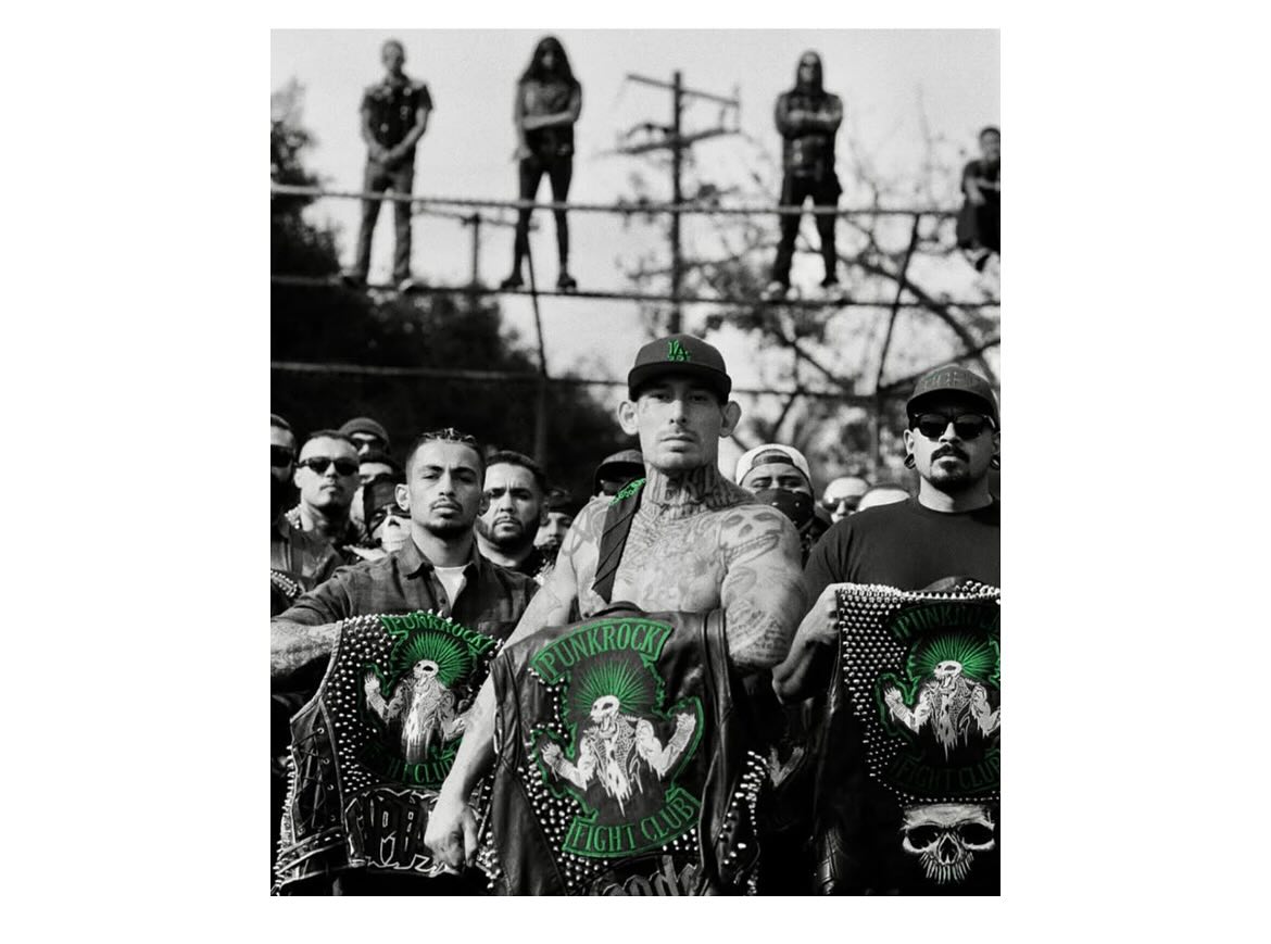 On Saturday, September 13th, The Punk Rock Museum will host an unforgettable night of music, community, and punk rock history as the Knuckleheadz bring their Punk Rock Fight Club experience to town. As a highlight of the night, Knucklehead Tom, founder of the Punk Rock Fight Club and lead singer of Knuckleheadz will present an artifact to the museum.
The evening kicks off at 6 PM with a special guided tour led by members of the Knuckleheadz, a California-based punk rock band renowned for their fierce energy and deep commitment to making a positive community impact. During the tour, guests will enjoy a live performance in the iconic Pennywise garage, culminating in the presentation of a custom leather vest that will be permanently displayed alongside other legendary punk jackets in the museum.
This one-of-a-kind tour is included with a General Admission ticket to The Punk Rock Museum.
At 8 PM, the party continues in the bar with a DJ set provided by the band.
About the Knuckleheadz and the Punk Rock Fight Club:
The Knuckleheadz are more than just a band. They’re a movement. Through their Punk Rock Fight Club, they combine high-octane music with a mission: to promote community, health, mentorship, and positive values—especially among at-risk youth. From organizing benefits and community events to empowering the next generation, the Knuckleheadz are a positive force in the punk scene and beyond. Photo credit: Estevan Oriol