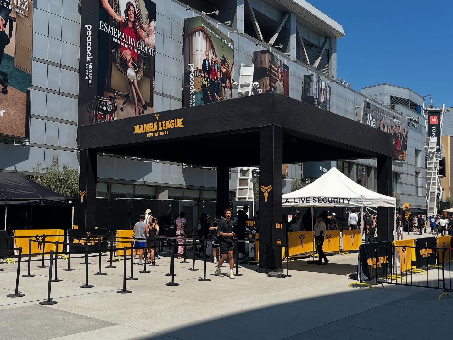 Mamba Day 8-24 Mamba League Invitational Entrance Truss, Rings-N-Things Structure & Scaff Tower for @sunamifab with Accurate Truss & Smart Block Ballast 🐍