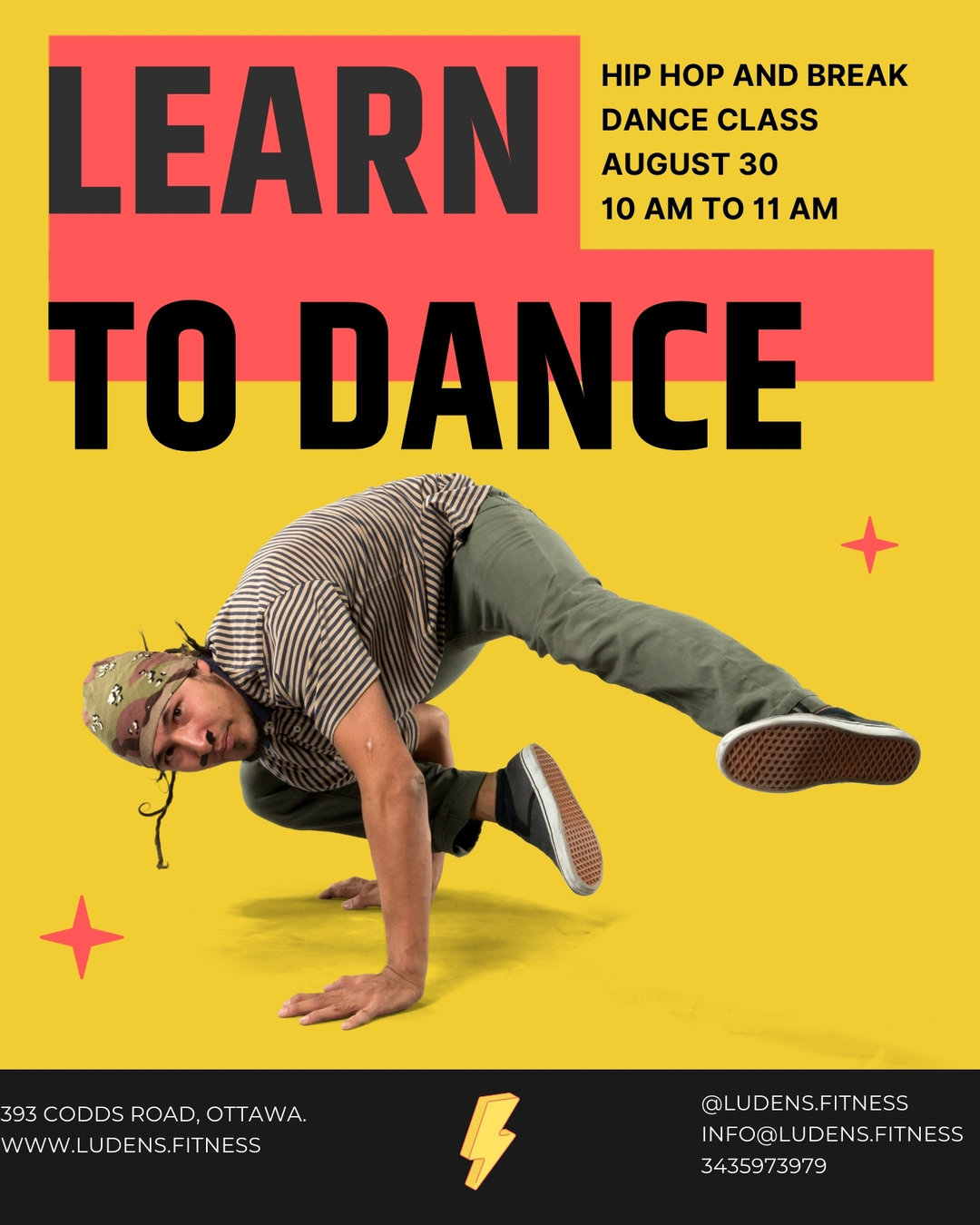 Upcoming event update:
HIP HOP & BREAK DANCE CLASS
August 30th at 10 AM
Book/Reserve your spots, as we are limited to 10 spots.