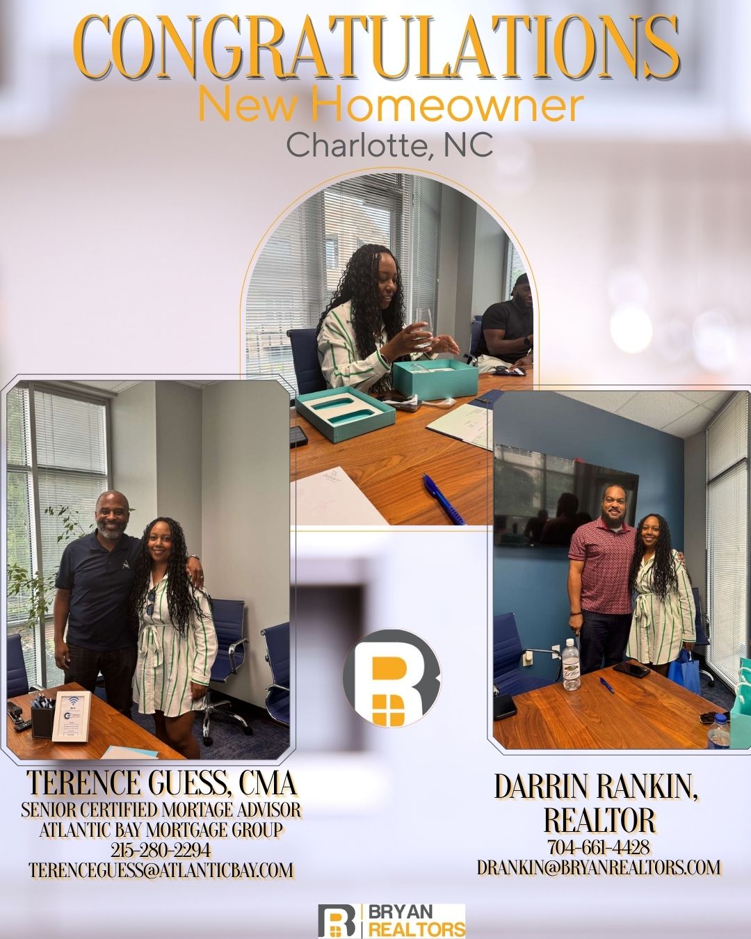 Congratulations to our new homeowner who purchased a new construction home in Charlotte, NC!
Thank you @tguessii for you continuous amazing work on getting our clients to closing!
Looking for a home to purchase or sell? Contact Realtor, Darrin Rankin, at 704-661-4428 to start your real estate journey.
#home#newconstruction#newhome#newbuild#charlottehomes#charlottenc#realtors#realtor#realestateagent#homebuyer#homeseller#clthomes#clt#homes#houses#homepurchase